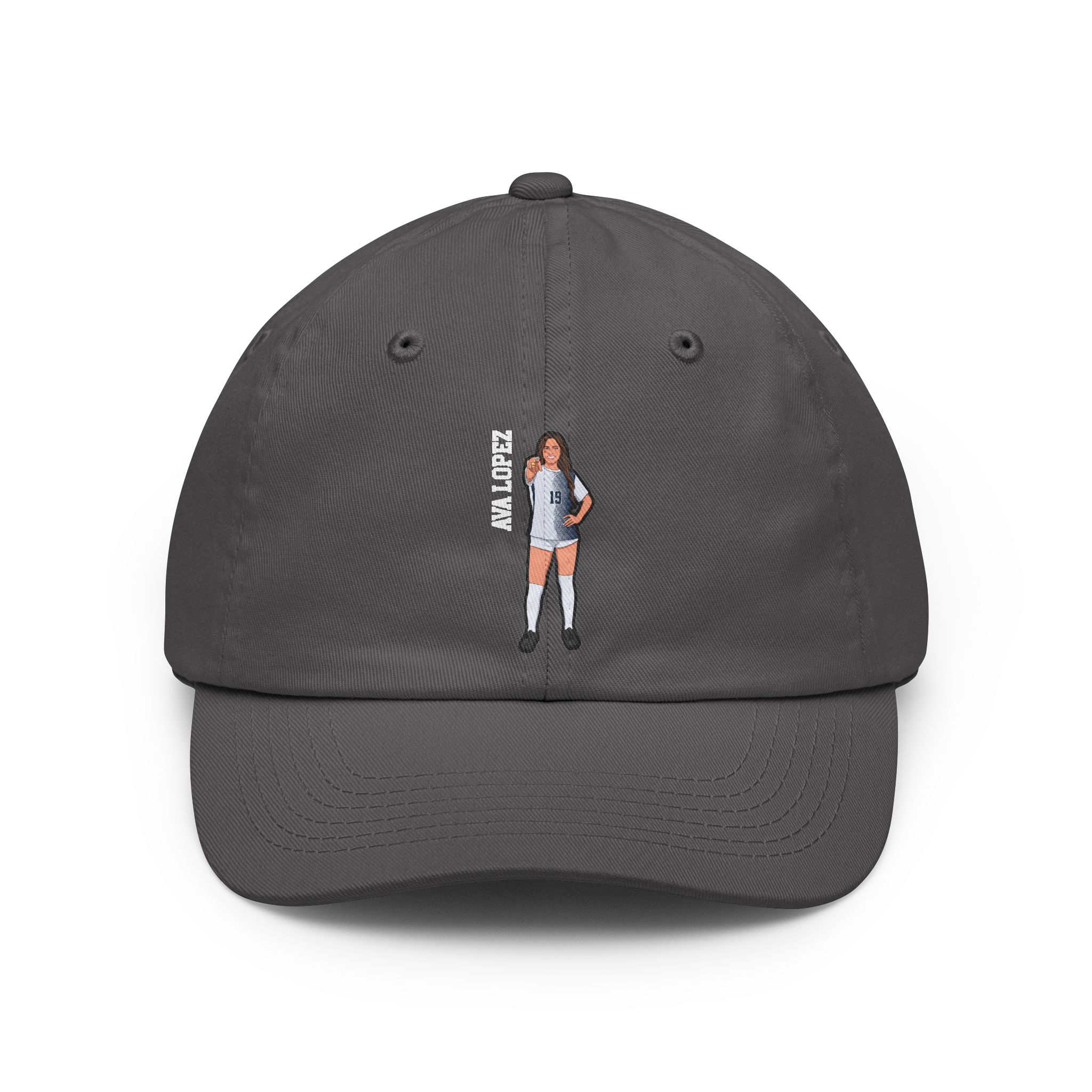 Classic Cap — character_name_vertical in Grey
