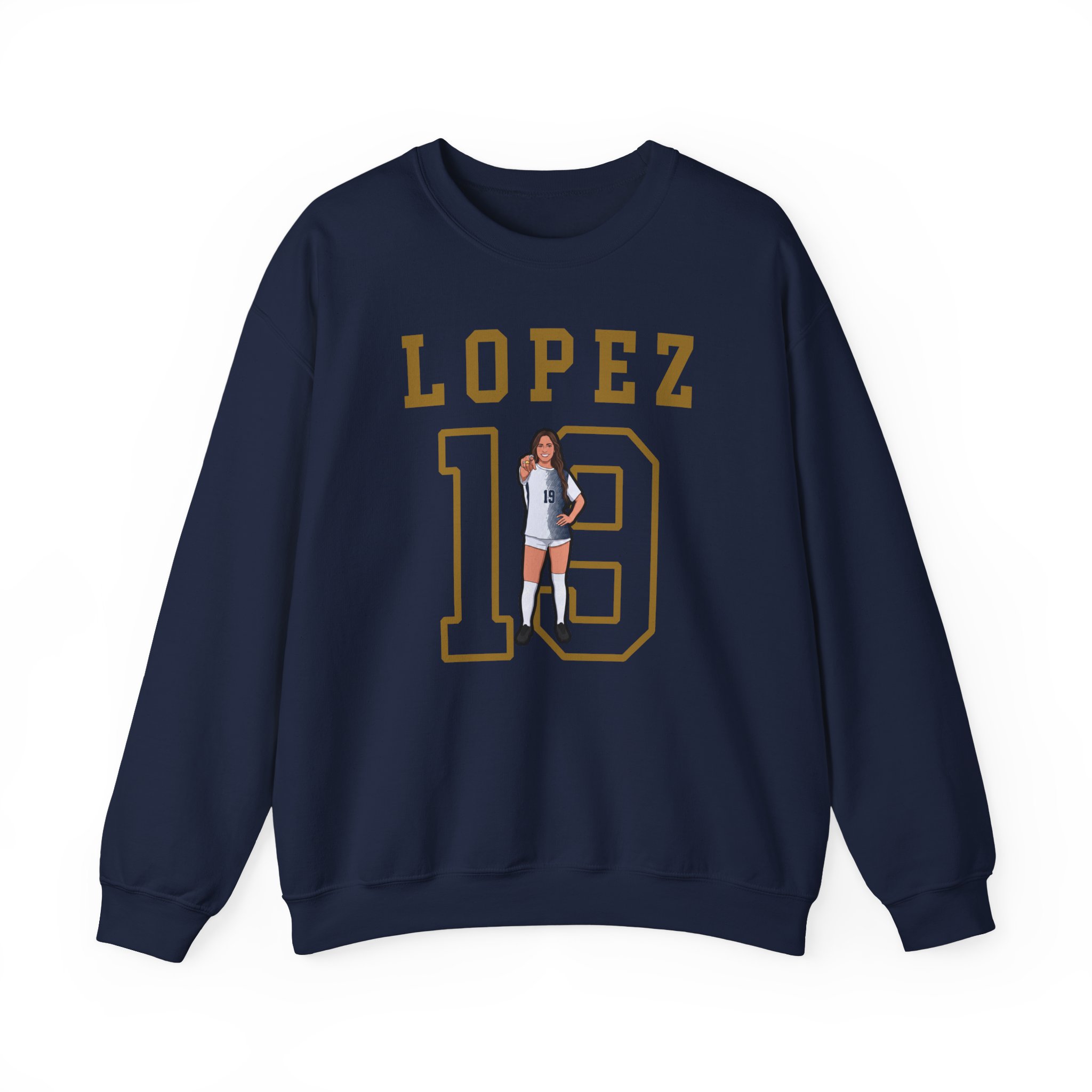 Crewneck Sweatshirt — character_shirsey in Navy