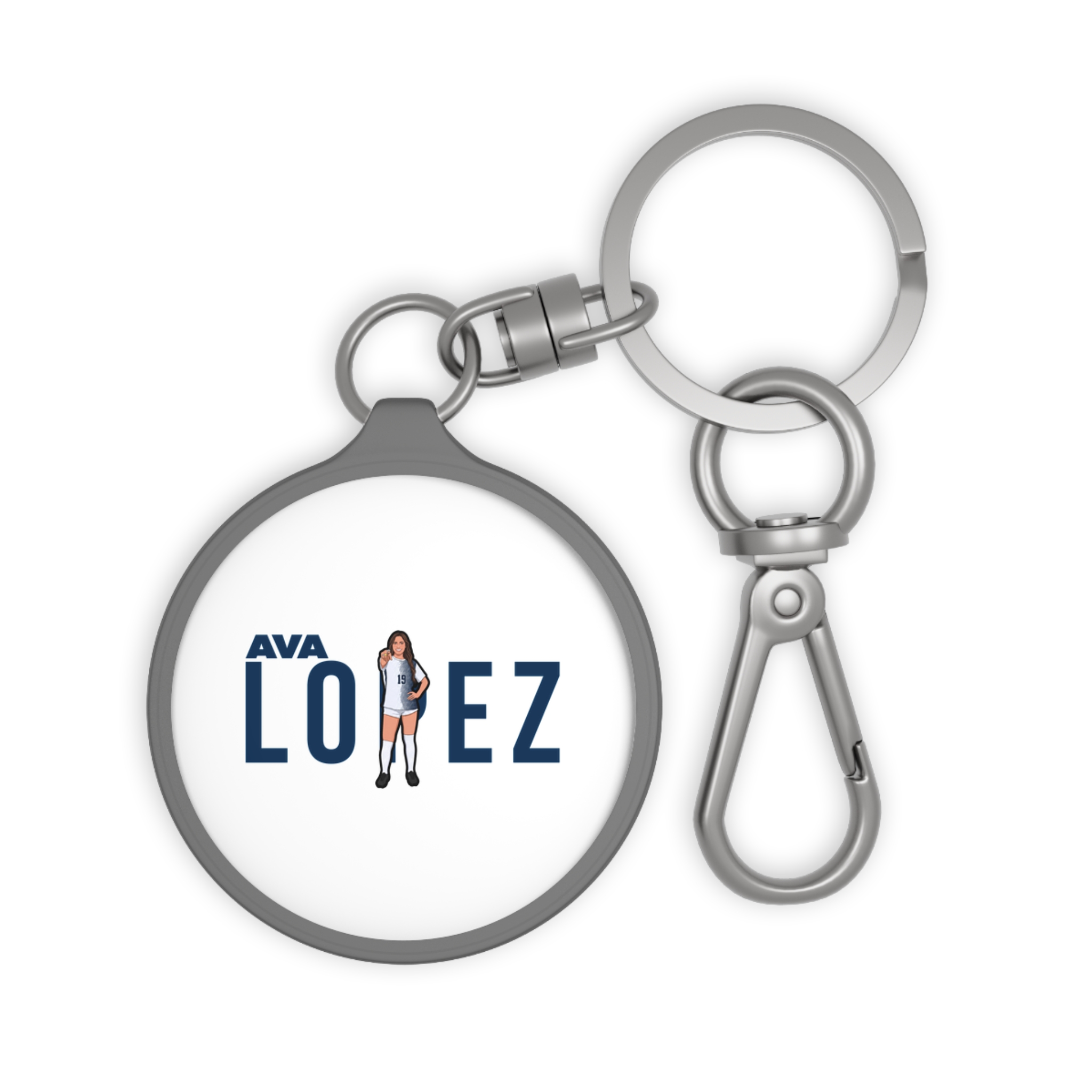 Keychain — character_player_name in Grey