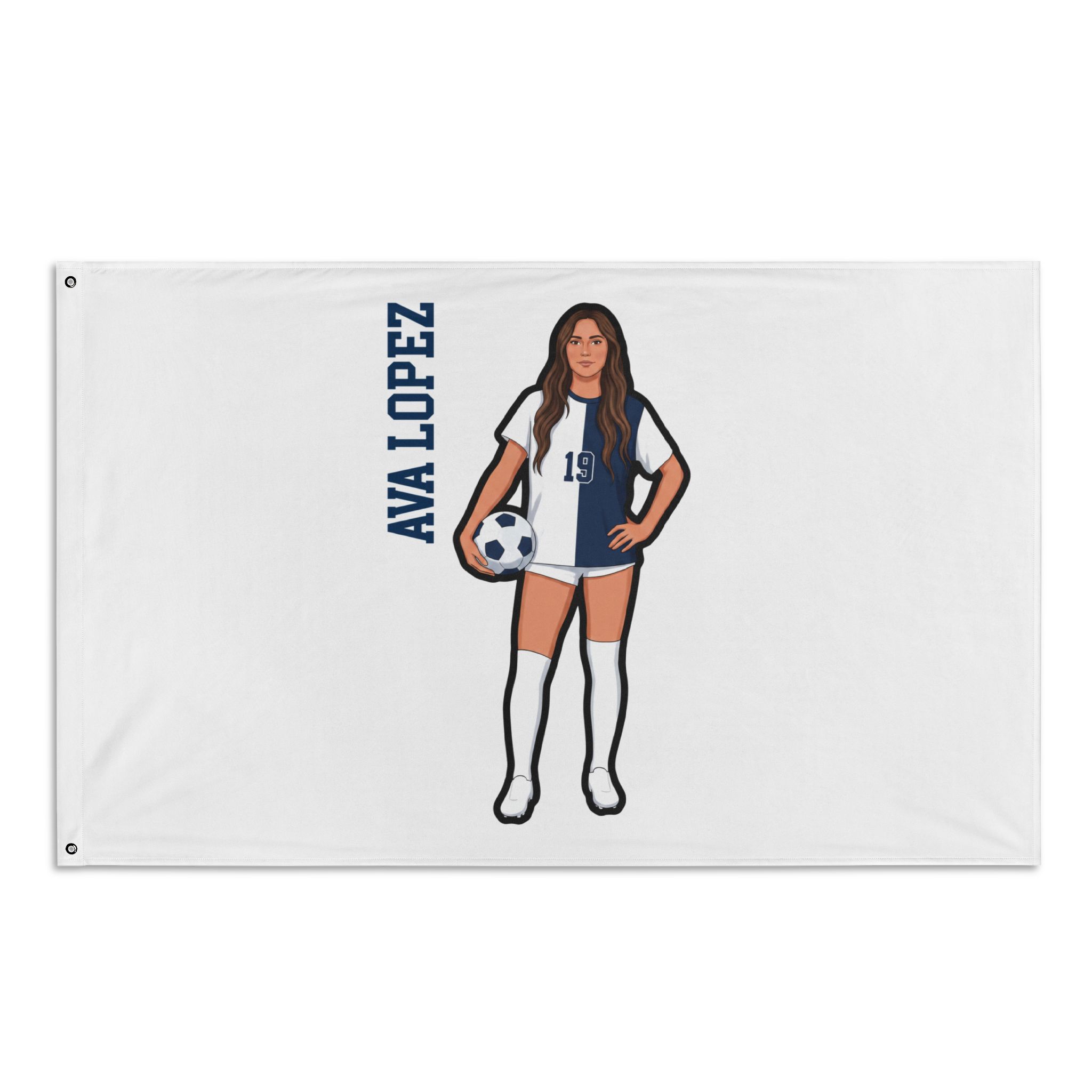 Flag (35 × 56 in) — character_name_vertical in Classic