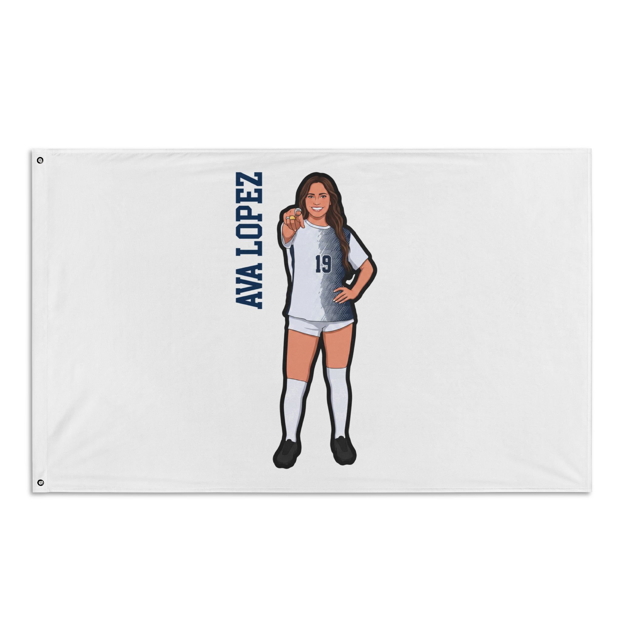 Flag (35 × 56 in) — character_name_vertical in Classic