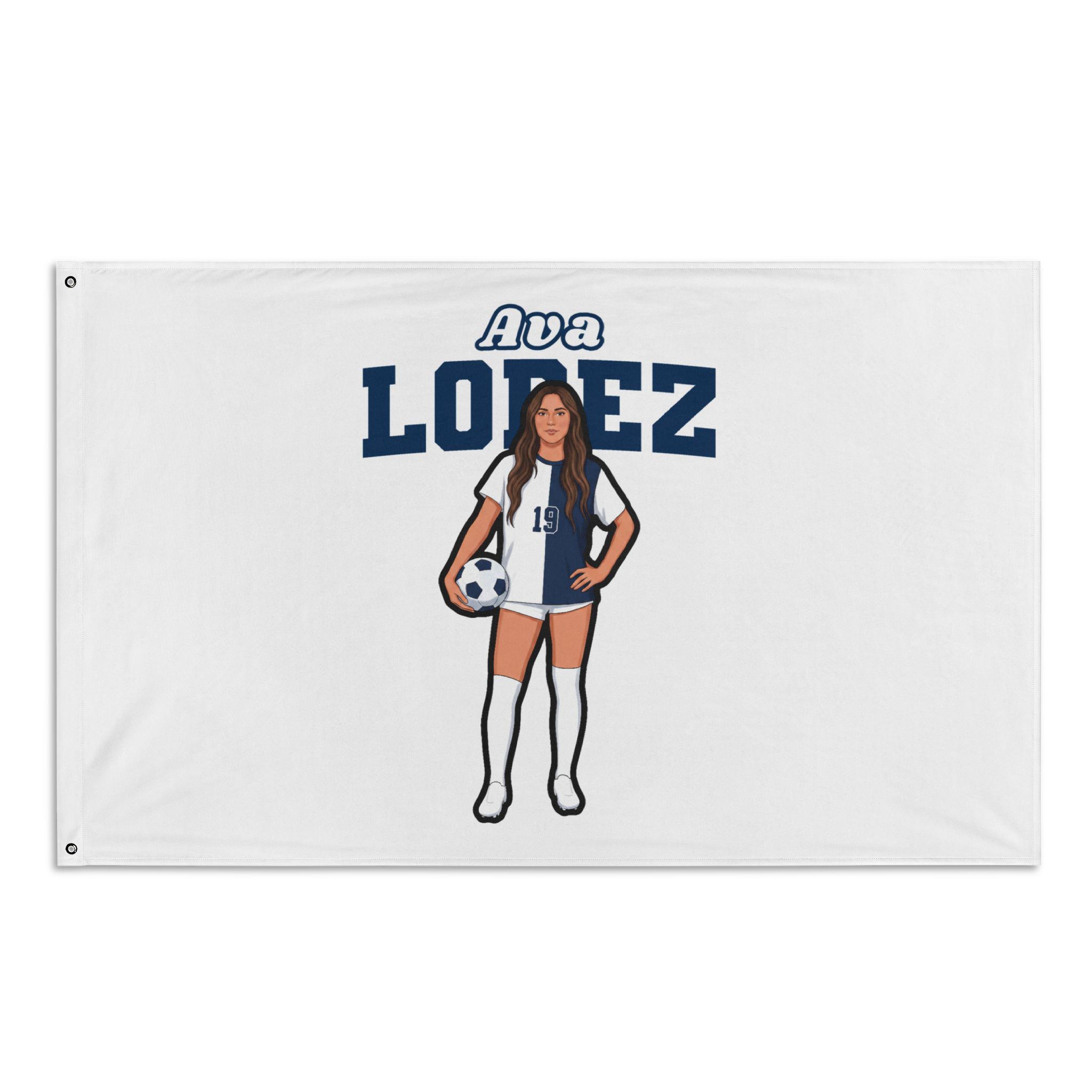 Flag (35 × 56 in) — character_name_arch in Classic