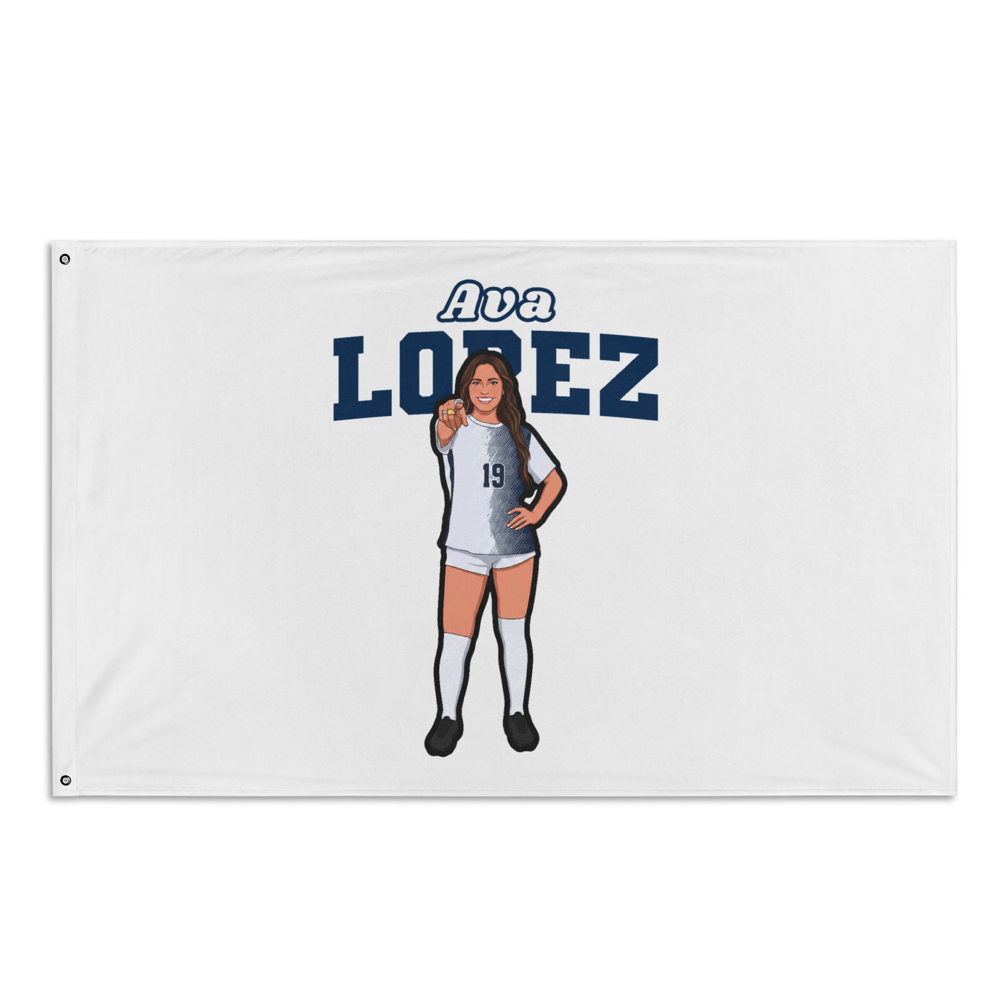Flag (35 × 56 in) — character_name_arch in Classic