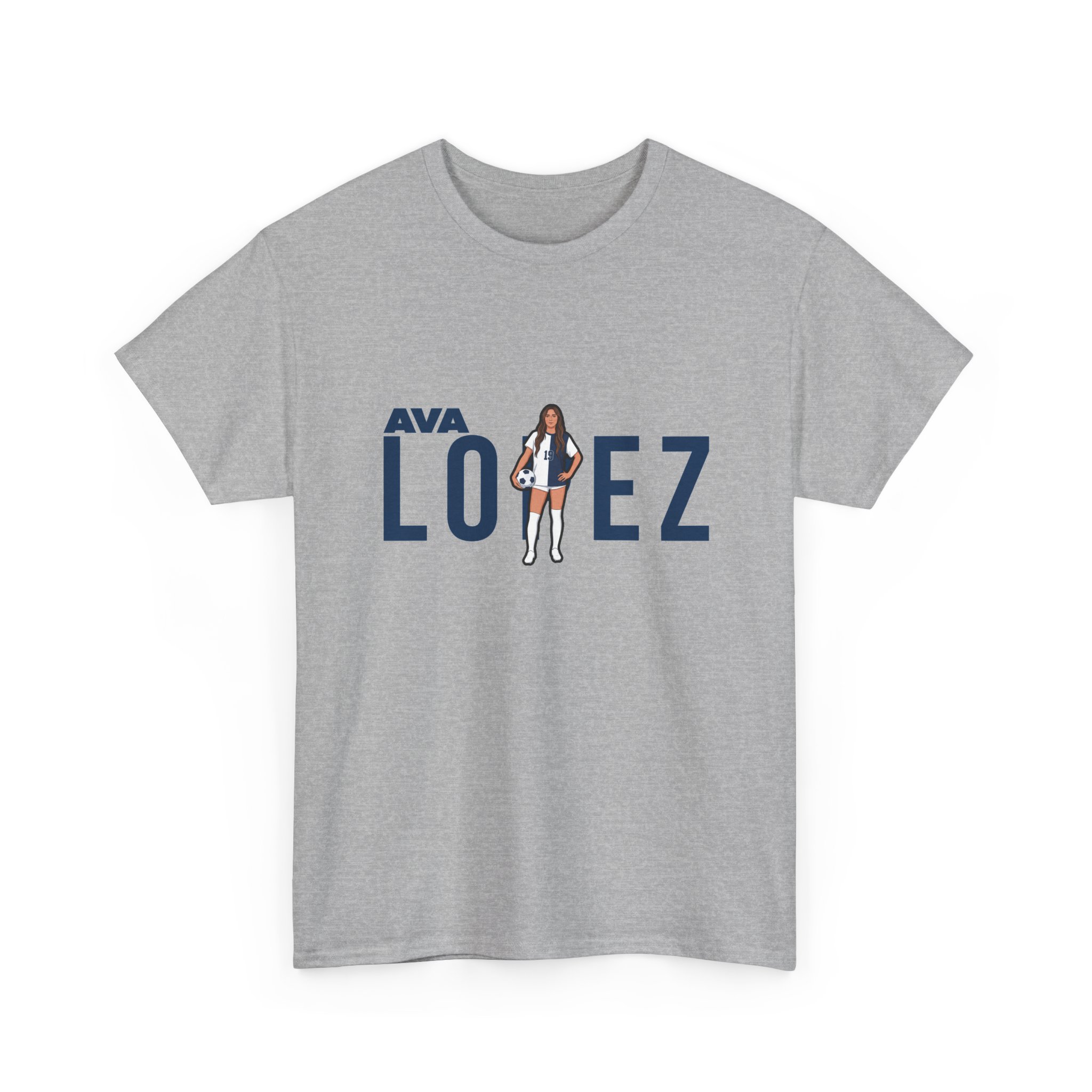 Tee — character_player_name in Grey