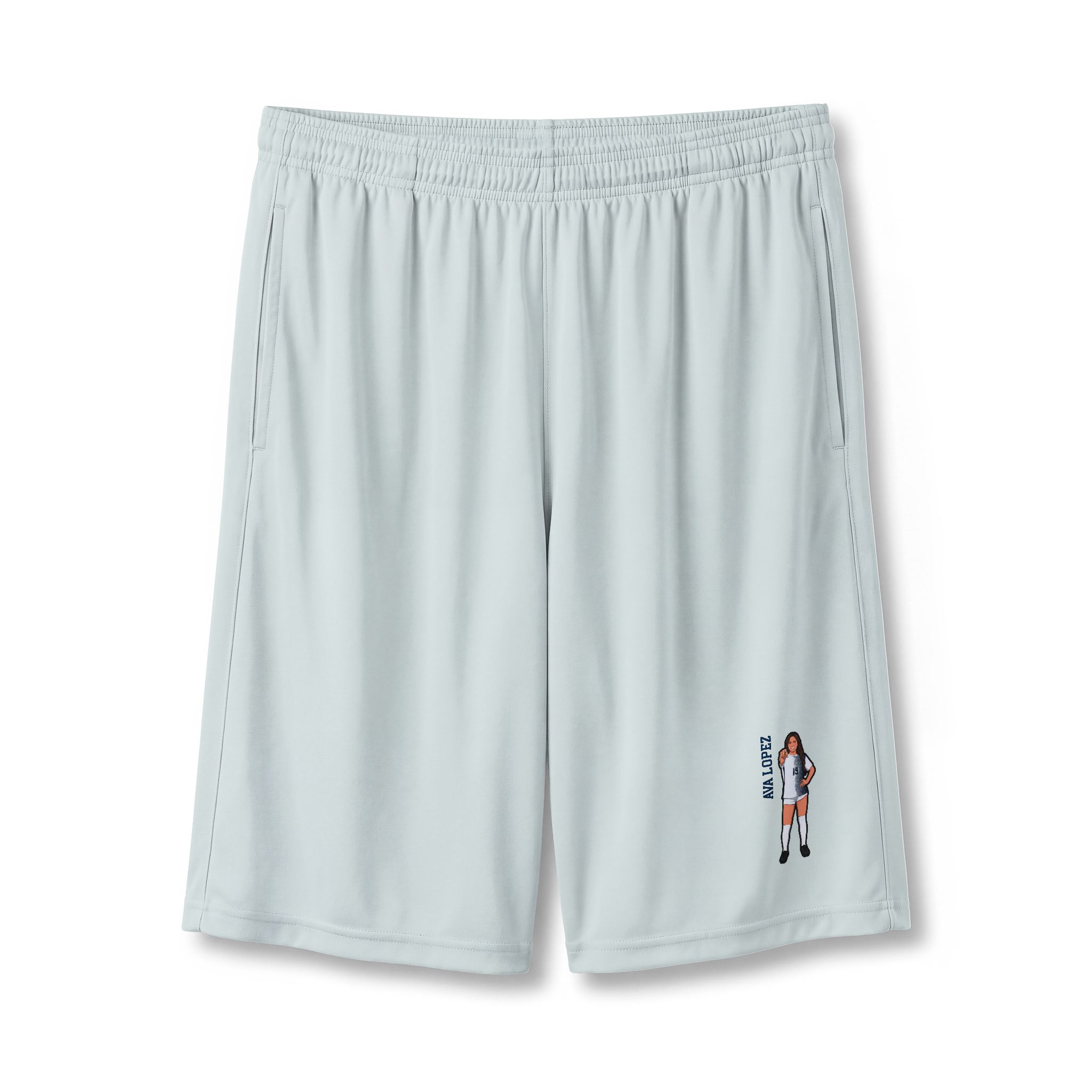 Shorts — character_name_vertical in Silver