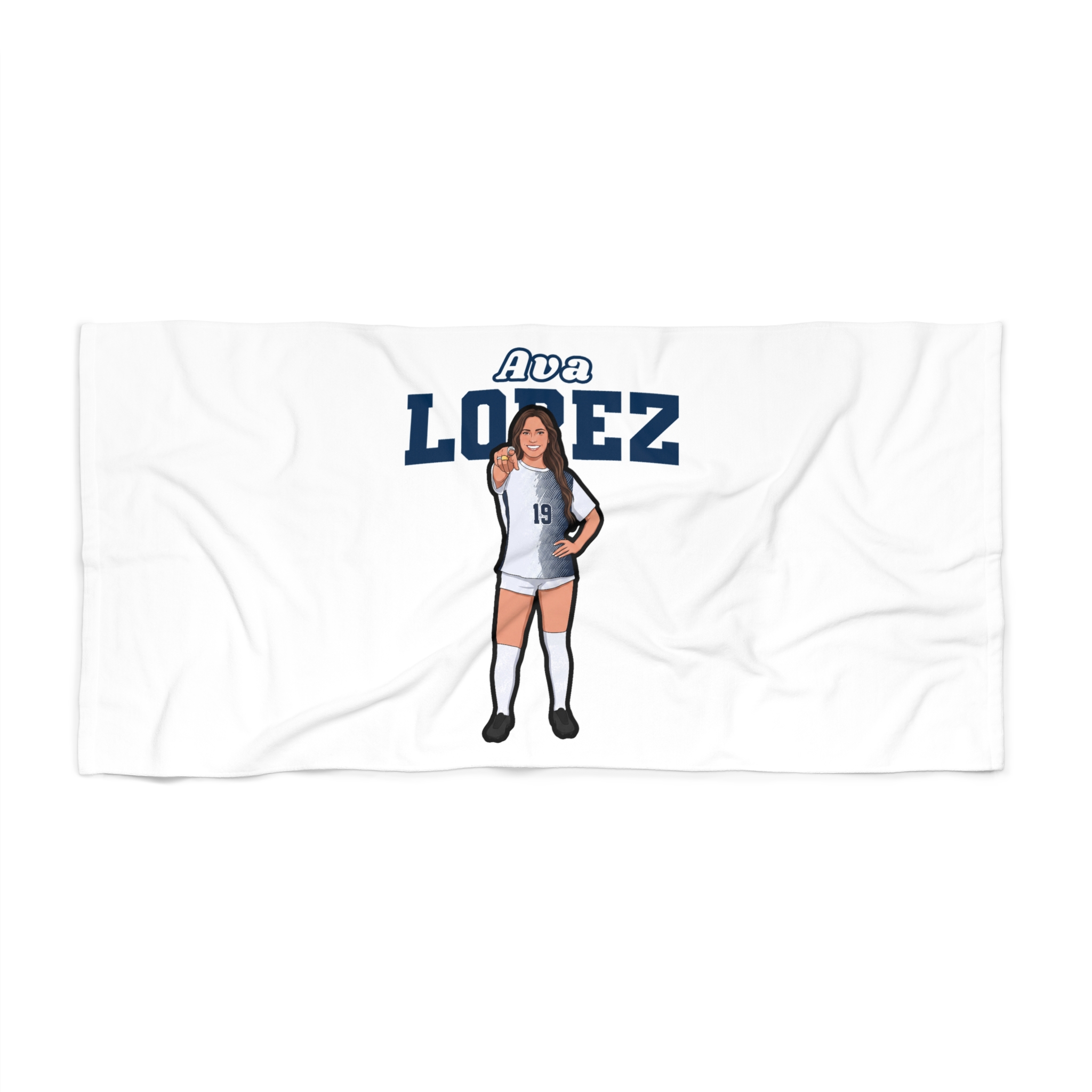 Beach Towel — character_name_arch in Classic