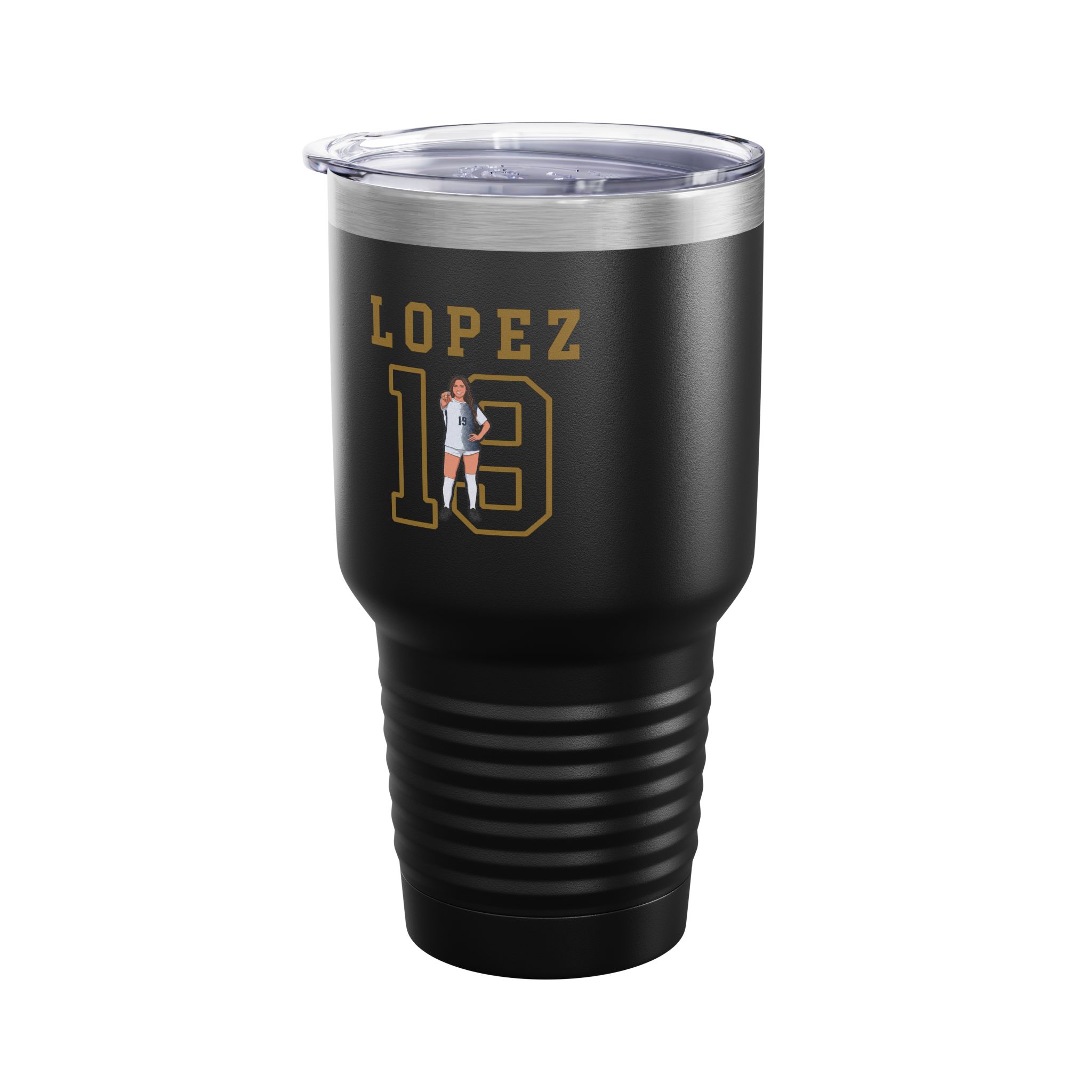 30oz Tumbler — character_shirsey in Black