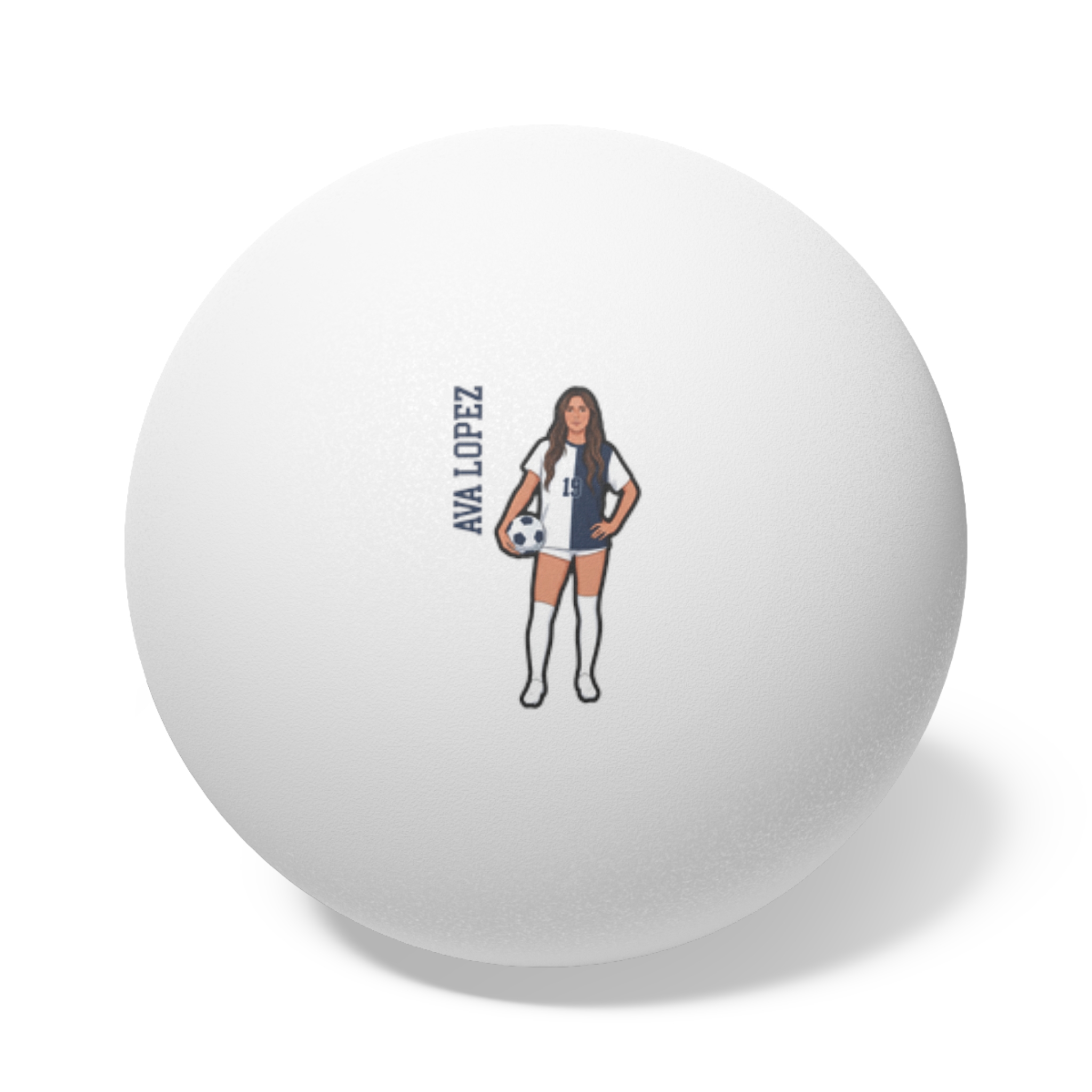 Ping Pong Balls, 6 pcs — character_name_vertical in White