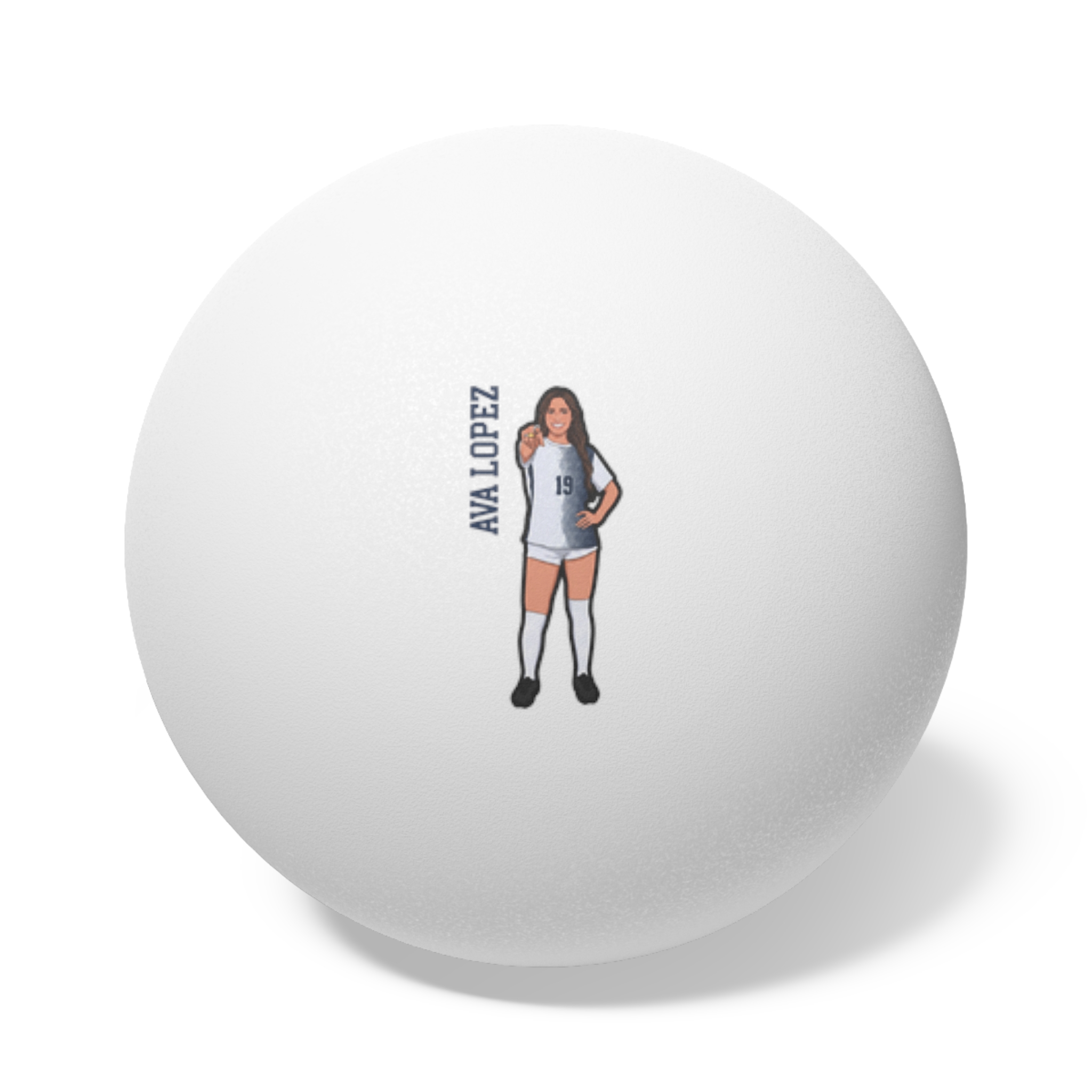 Ping Pong Balls, 6 pcs — character_name_vertical in White