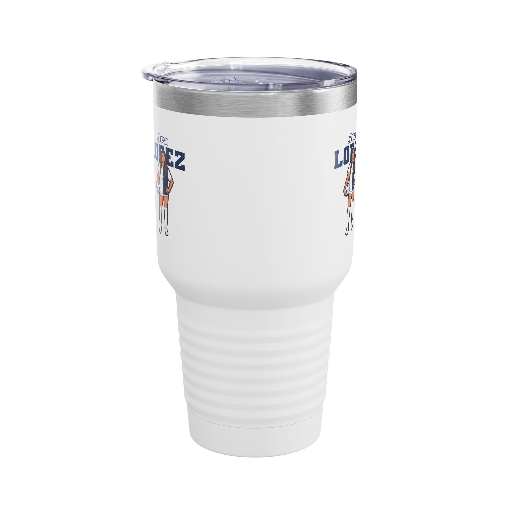 30oz Tumbler — character_name_arch in White