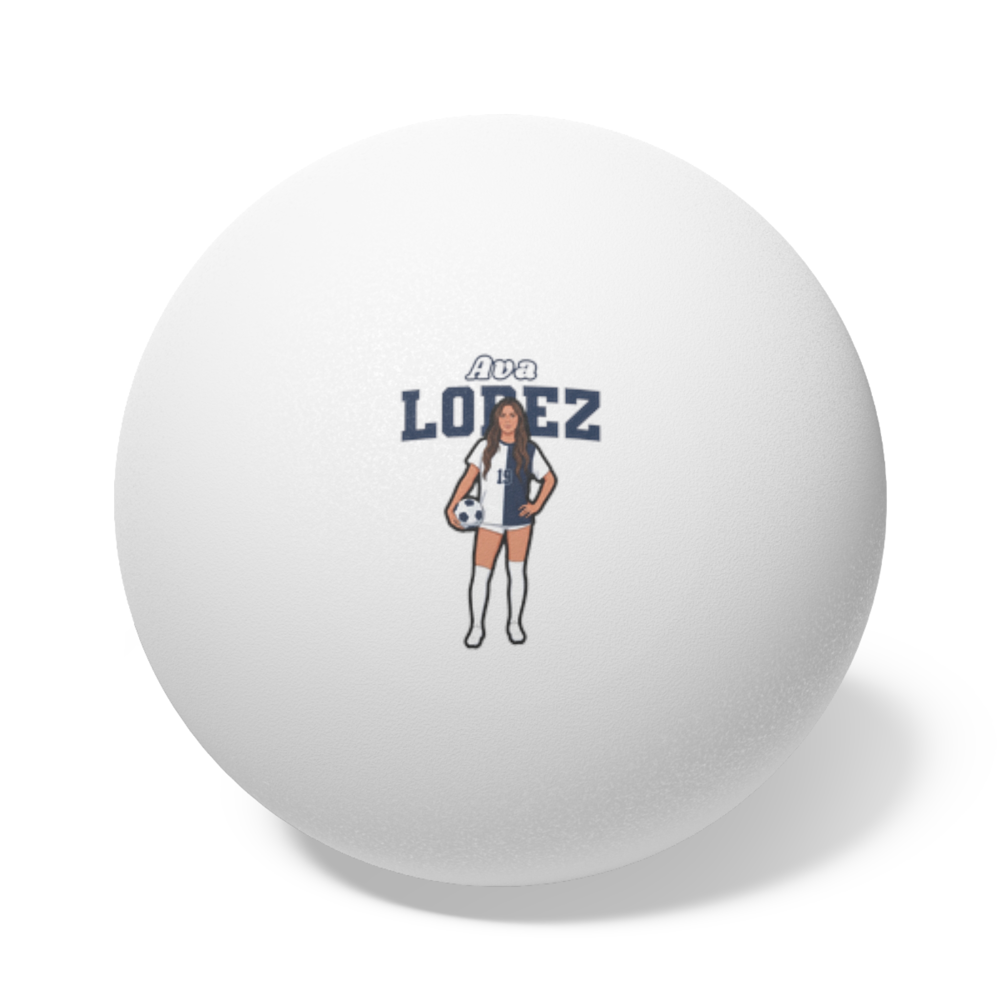 Ping Pong Balls, 6 pcs — character_name_arch in White