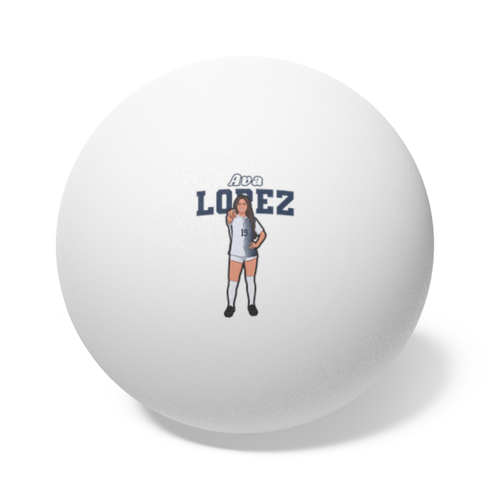 Ping Pong Balls, 6 pcs — character_name_arch in White