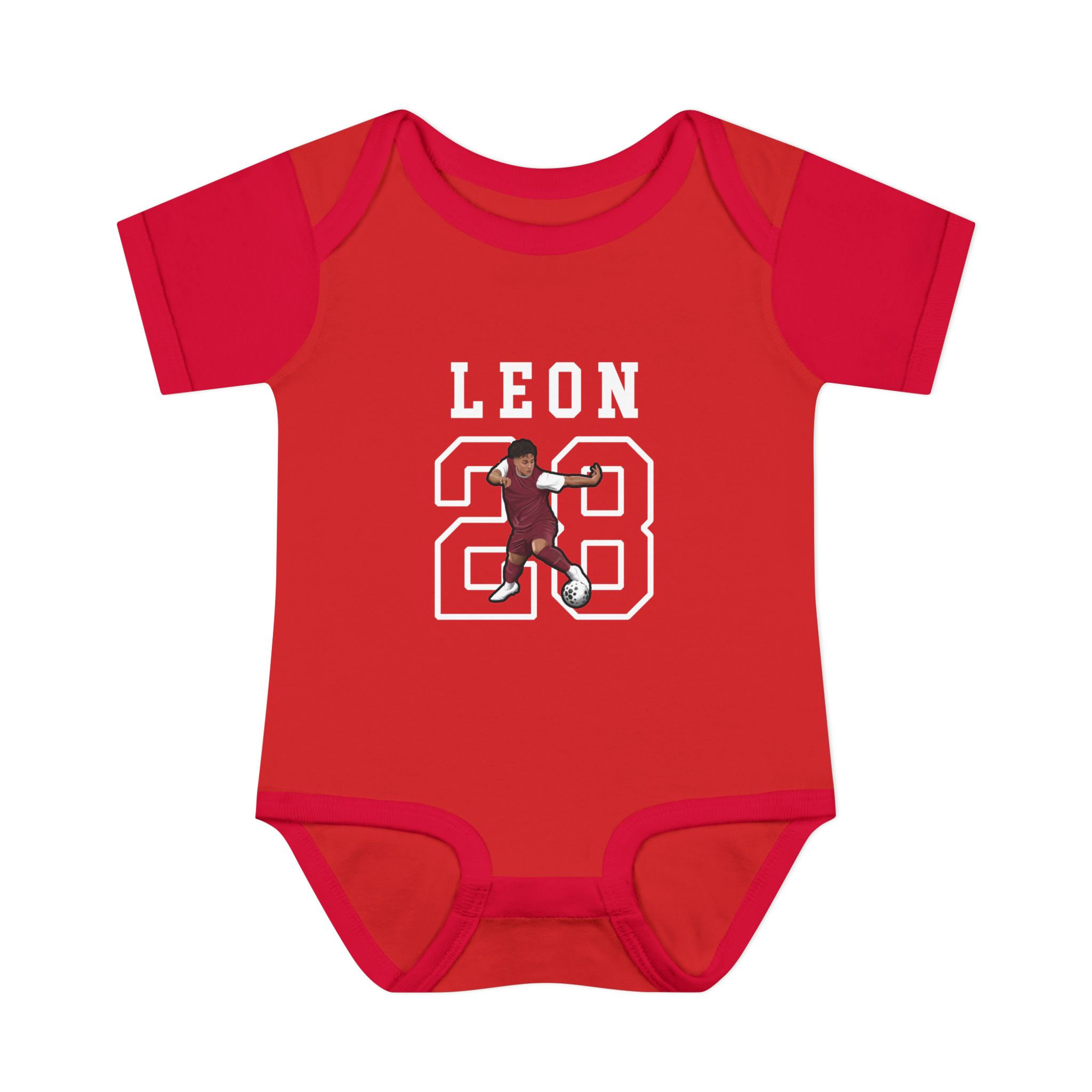 Baby Onesie — character_shirsey in Red