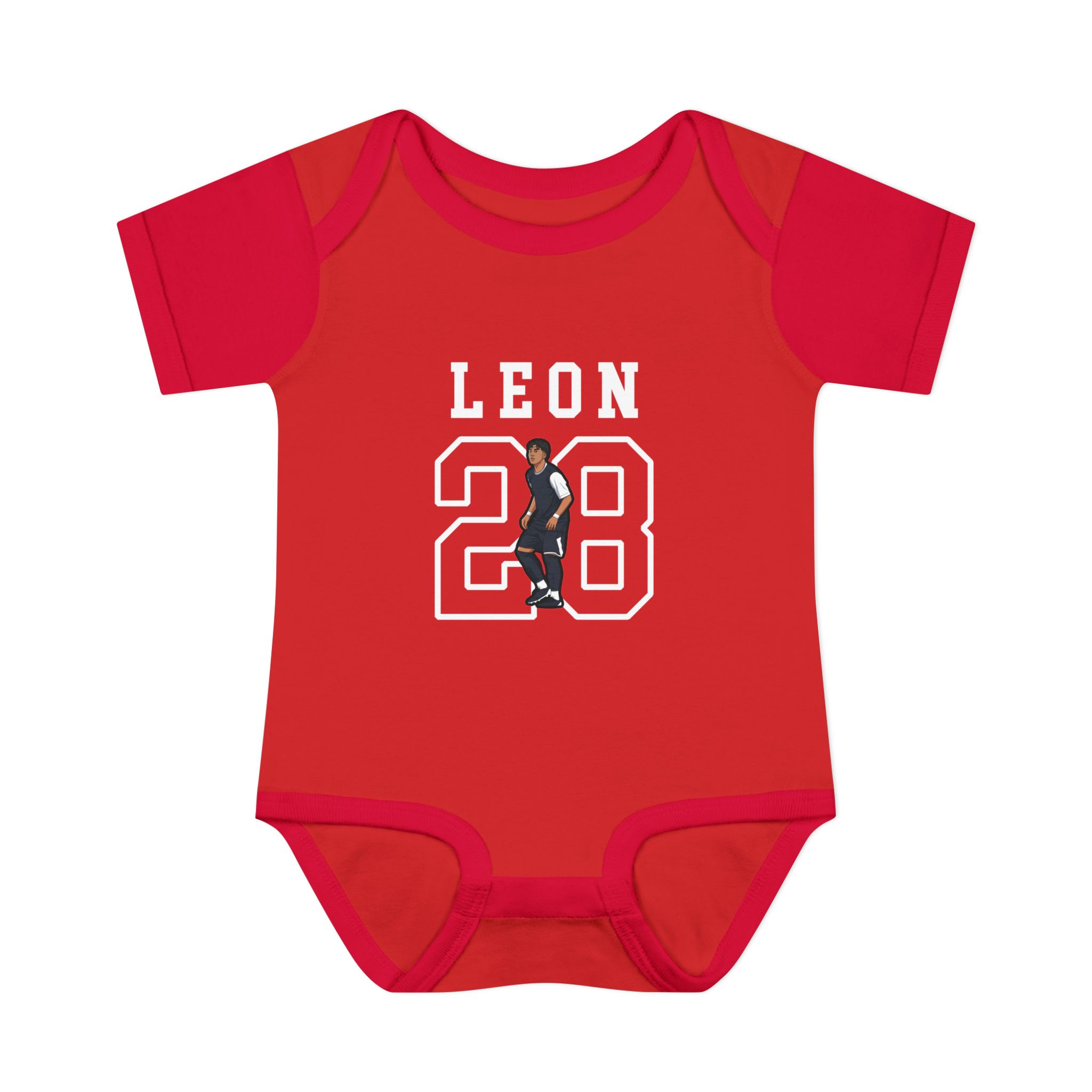 Baby Onesie — character_shirsey in Red