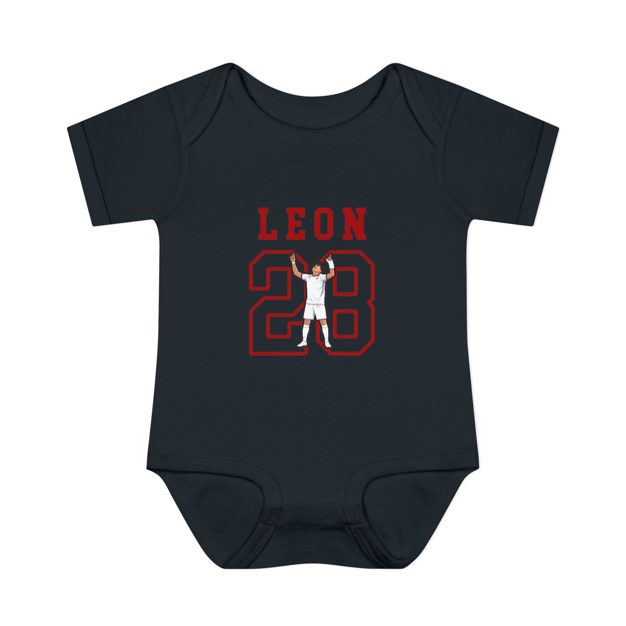 Baby Onesie — character_shirsey in Black