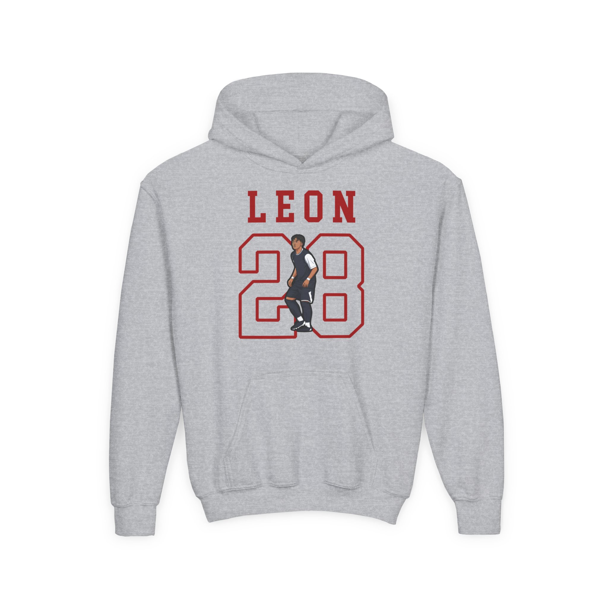 Youth Hoodie — character_shirsey in Grey