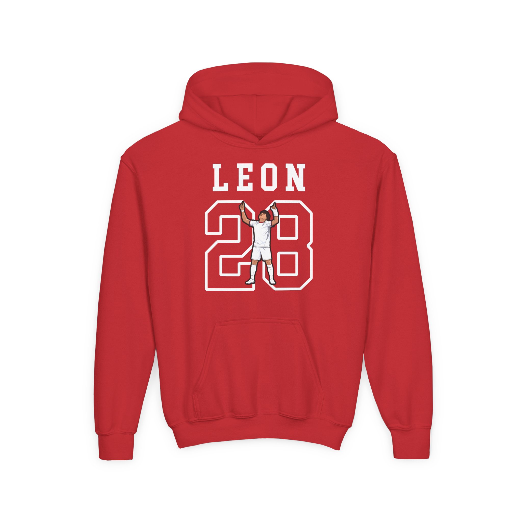 Youth Hoodie — character_shirsey in Red