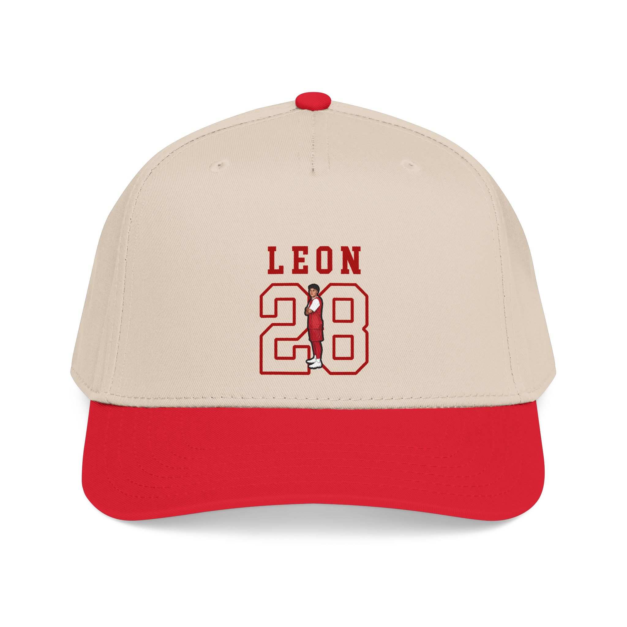 Baseball Cap — character_shirsey in Red / Natural
