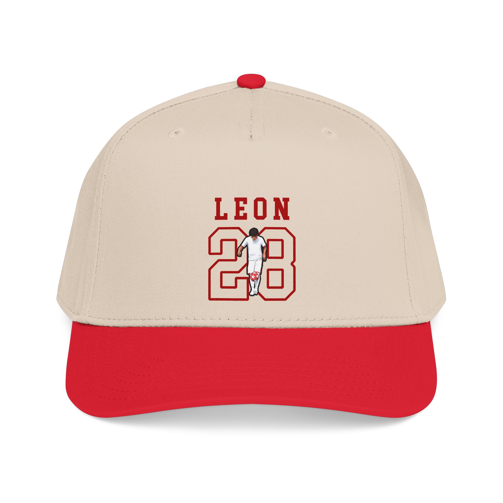 Baseball Cap — character_shirsey in Red / Natural