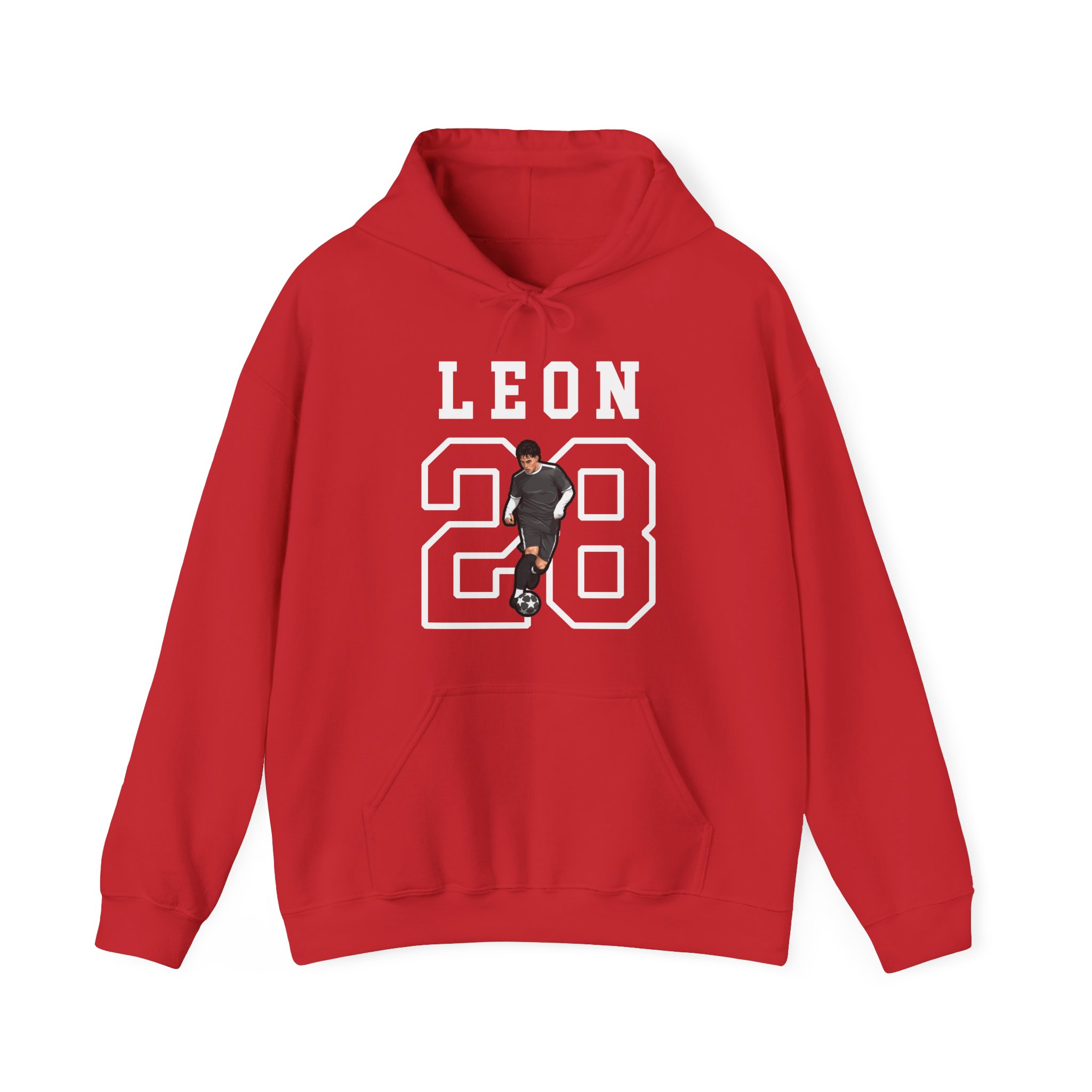 Hoodie — character_shirsey in Red