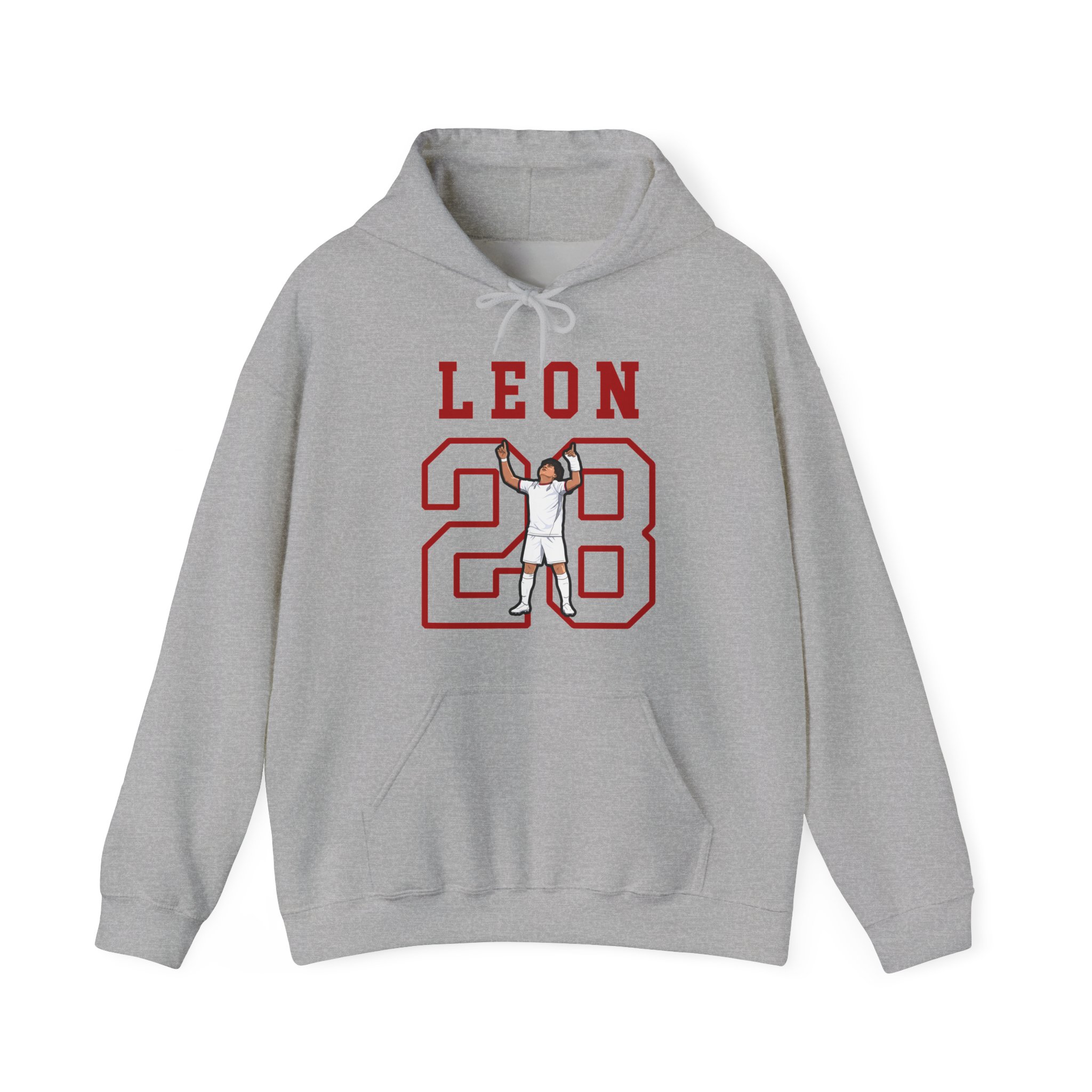 Hoodie — character_shirsey in Grey