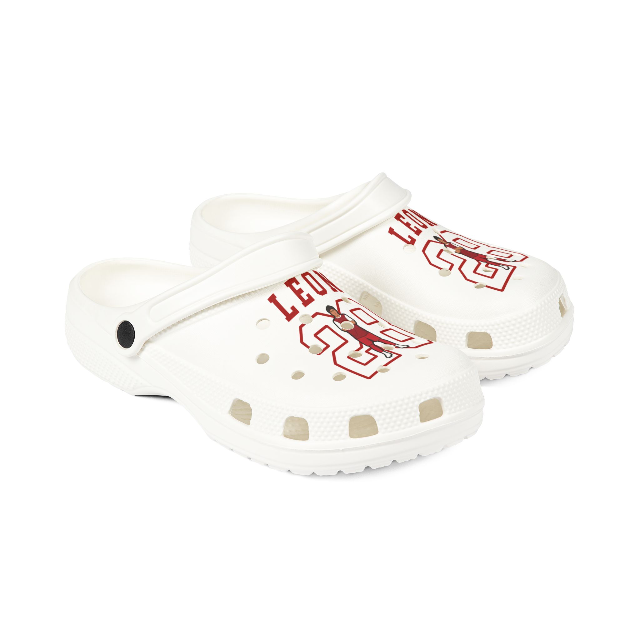 Rubber Clogs — character_shirsey in White
