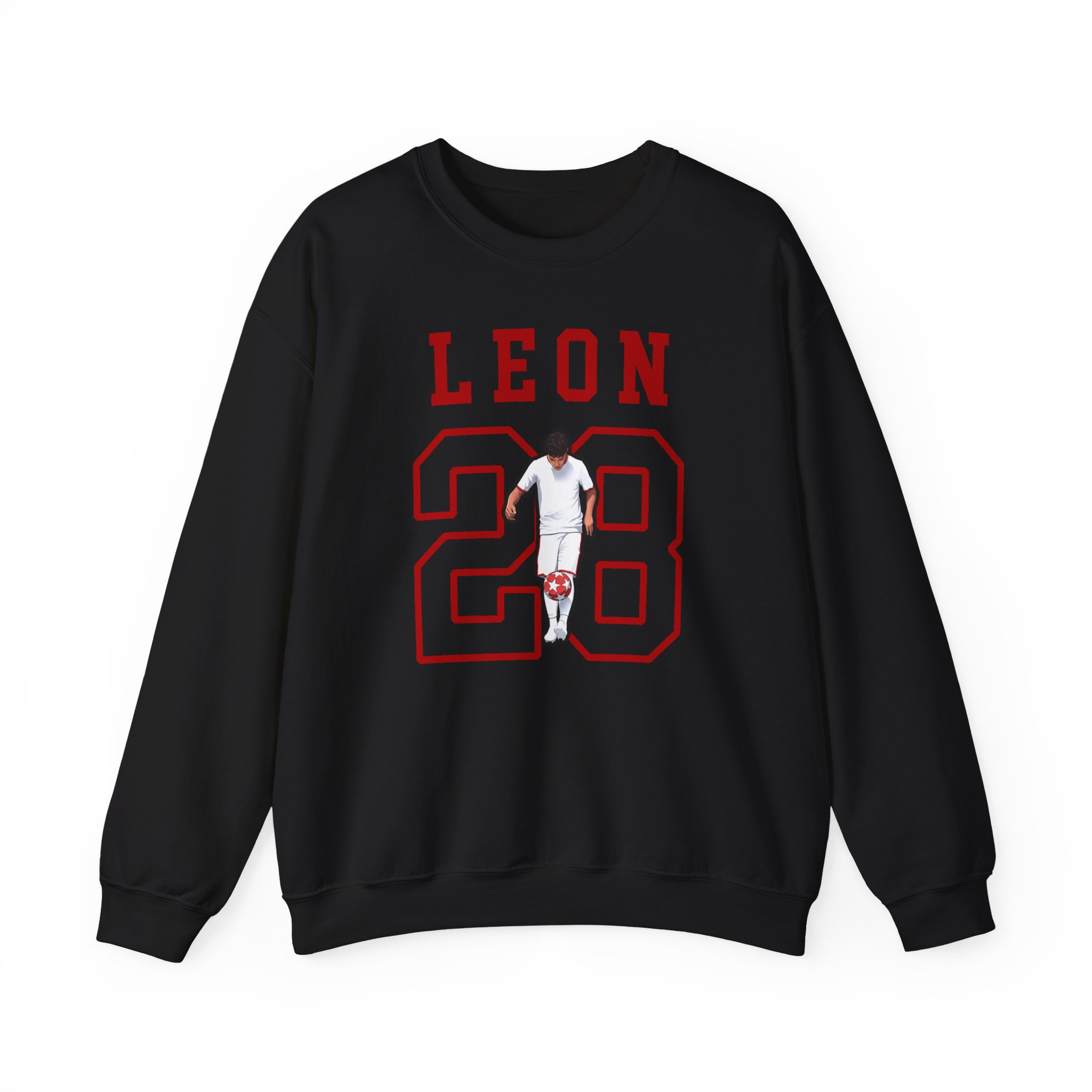 Crewneck Sweatshirt — character_shirsey in Black