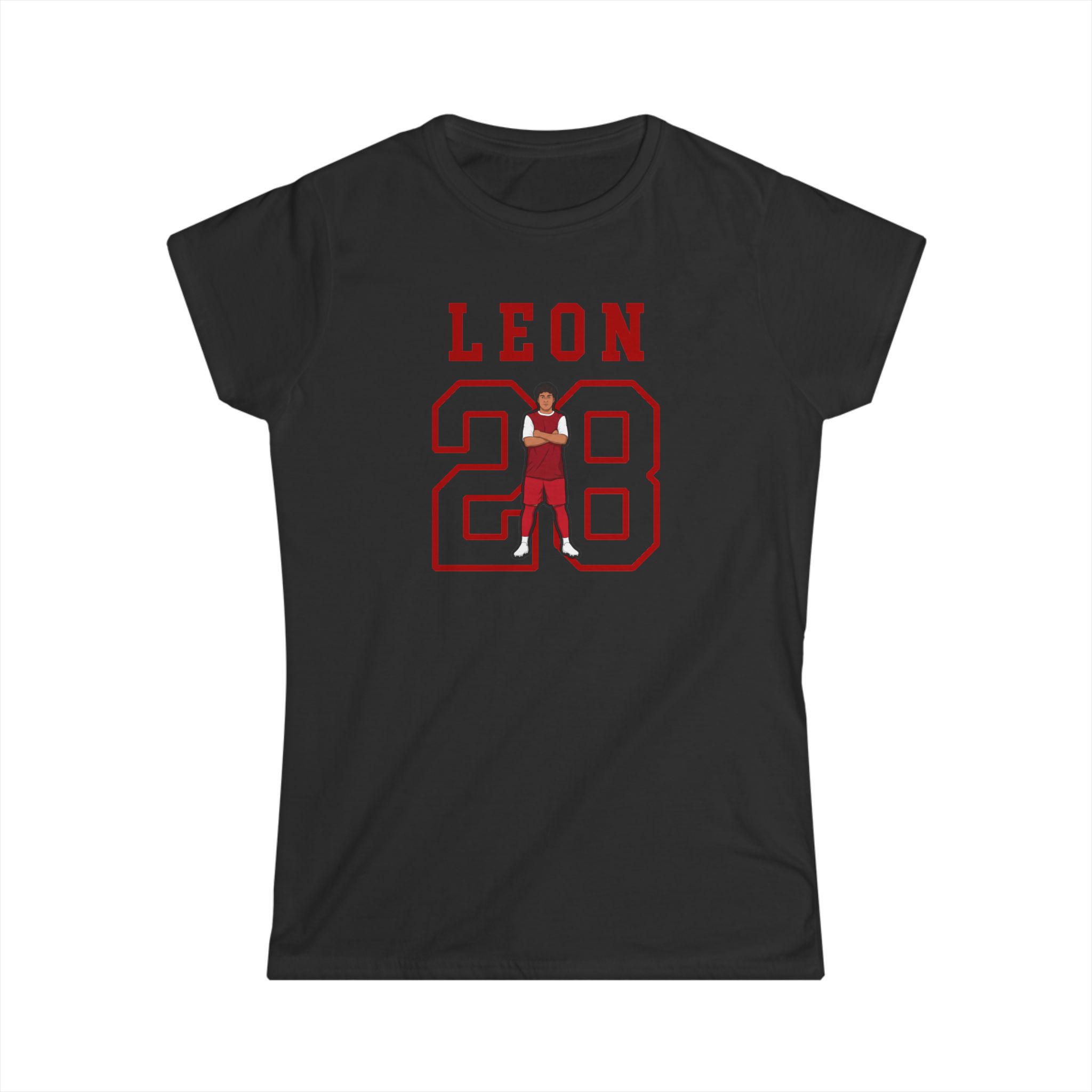 Women's Softstyle Tee — character_shirsey in Black