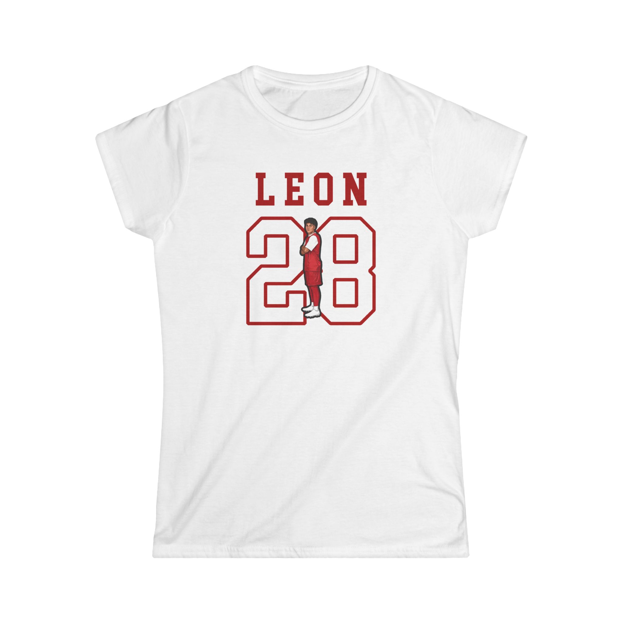 Women's Softstyle Tee — character_shirsey in White