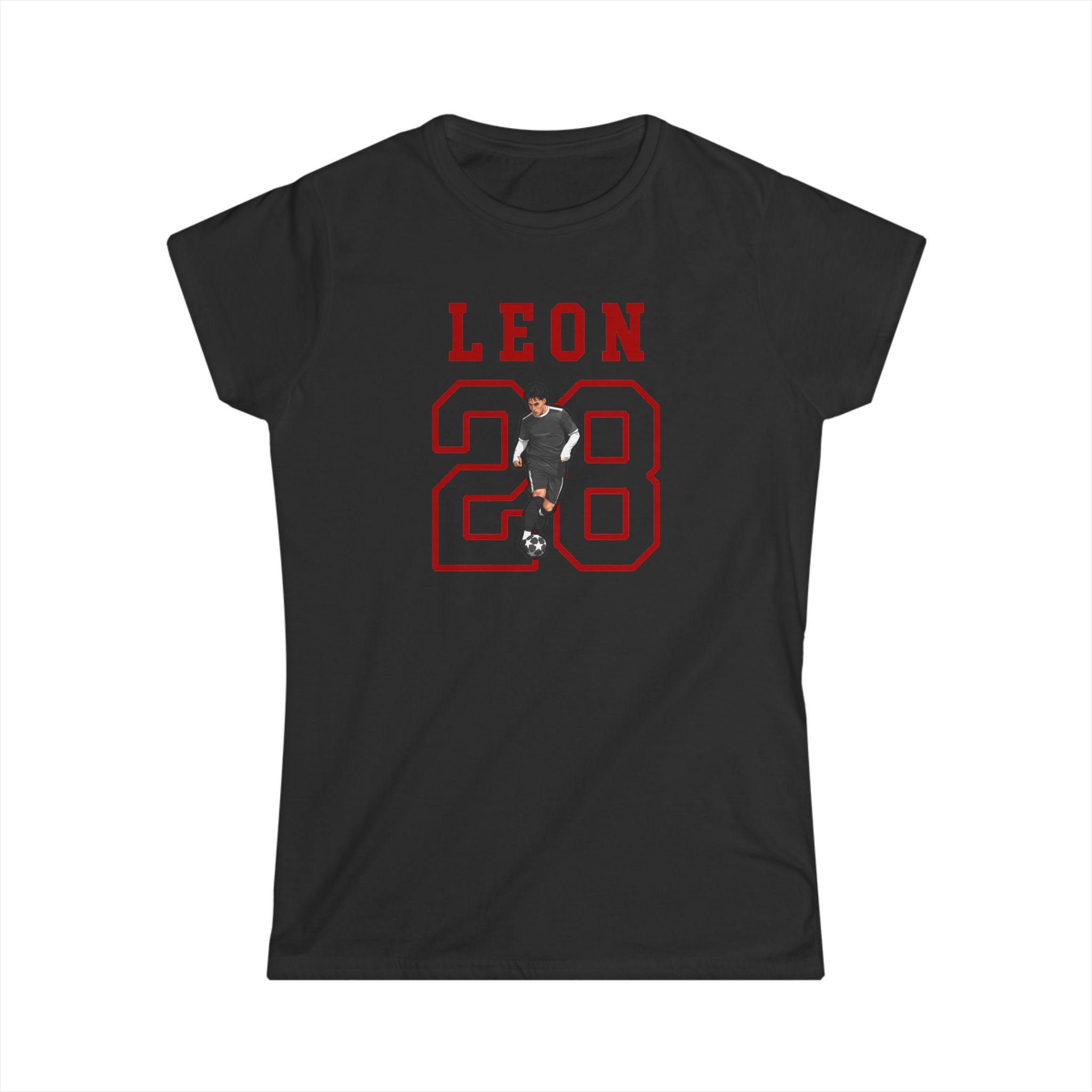 Women's Softstyle Tee — character_shirsey in Black