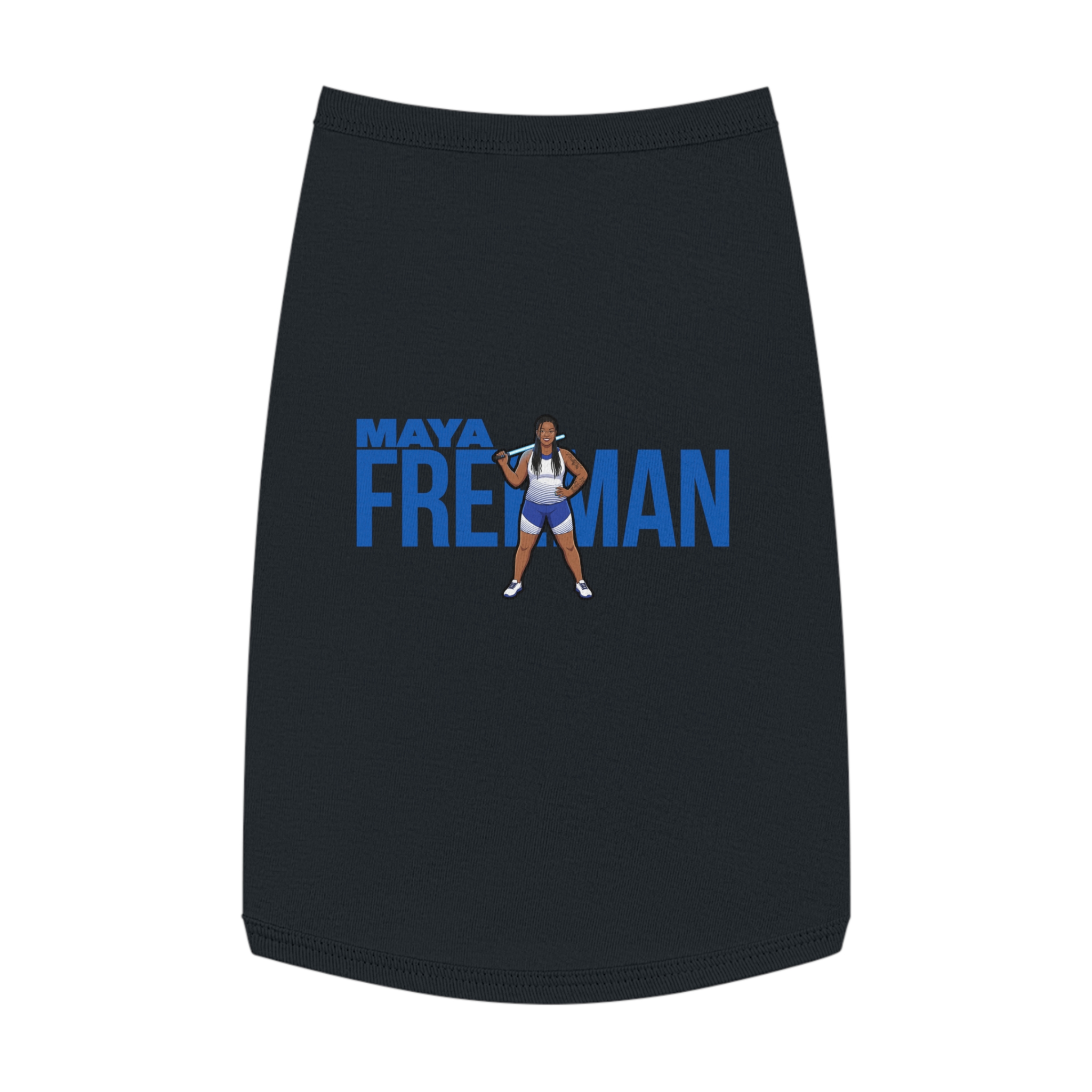 Pet Tank Top — character_player_name in Black