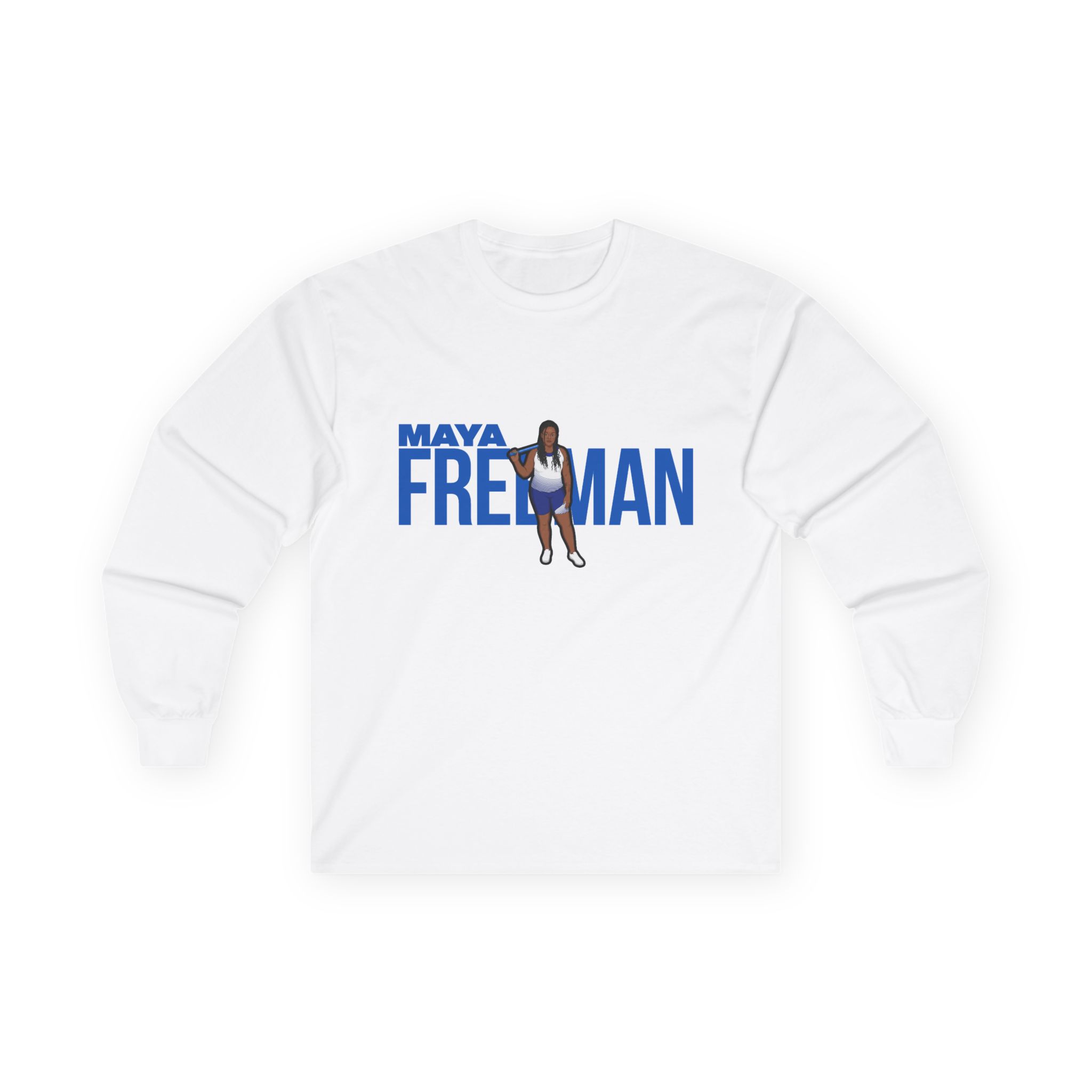Long Sleeve Tee — character_player_name in White