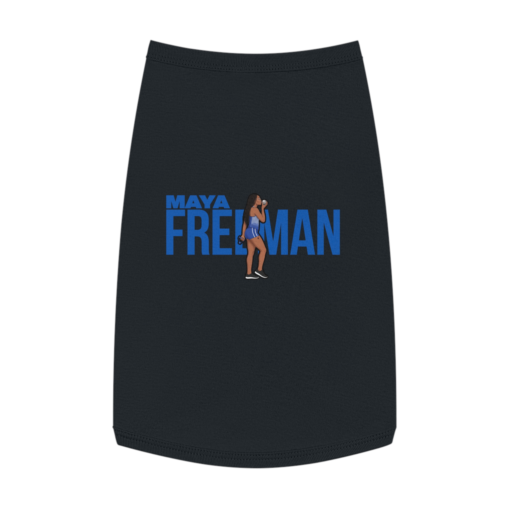 Pet Tank Top — character_player_name in Black