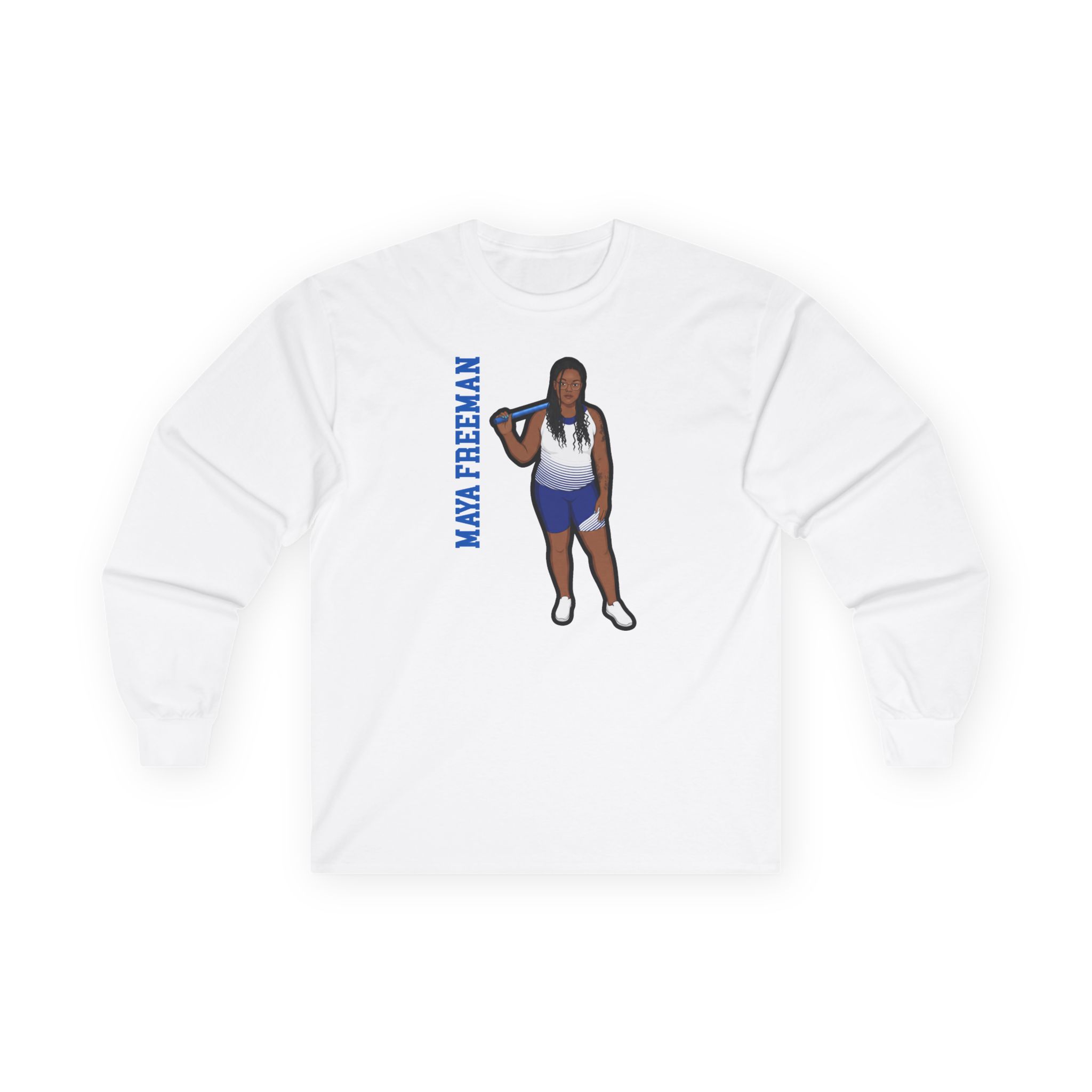 Long Sleeve Tee — character_name_vertical in White