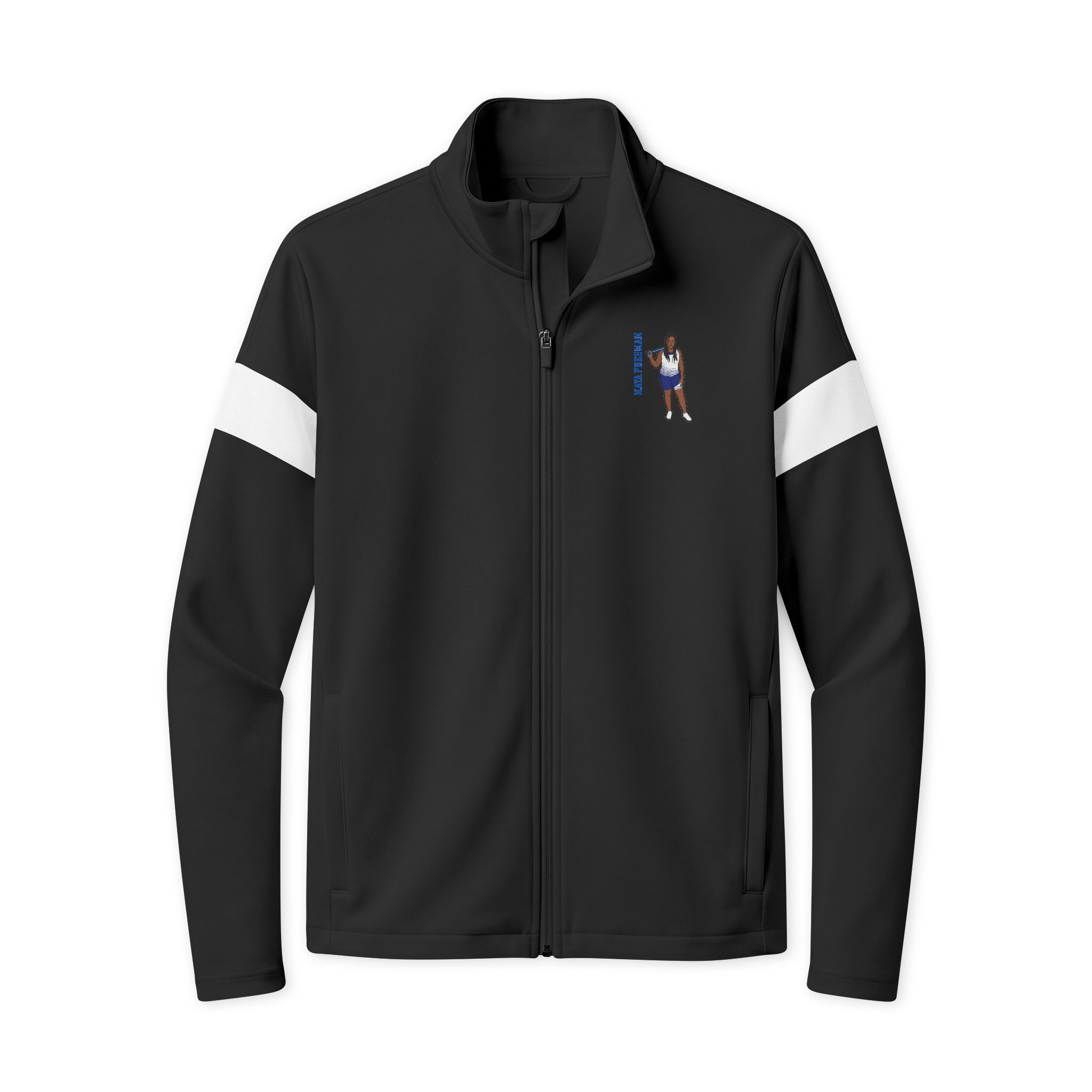 Travel Full-Zip Jacket — character_name_vertical in Black/ White