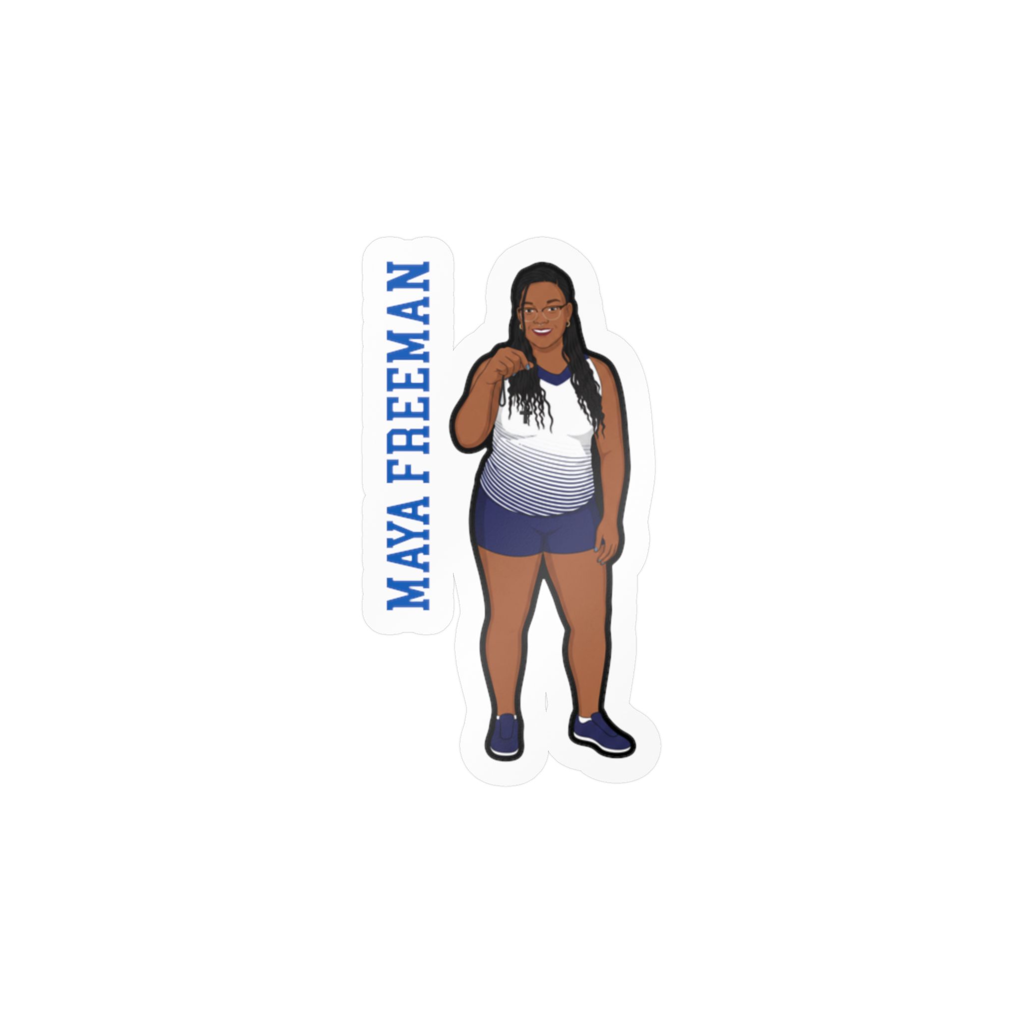 Vinyl Sticker — character_name_vertical in Classic