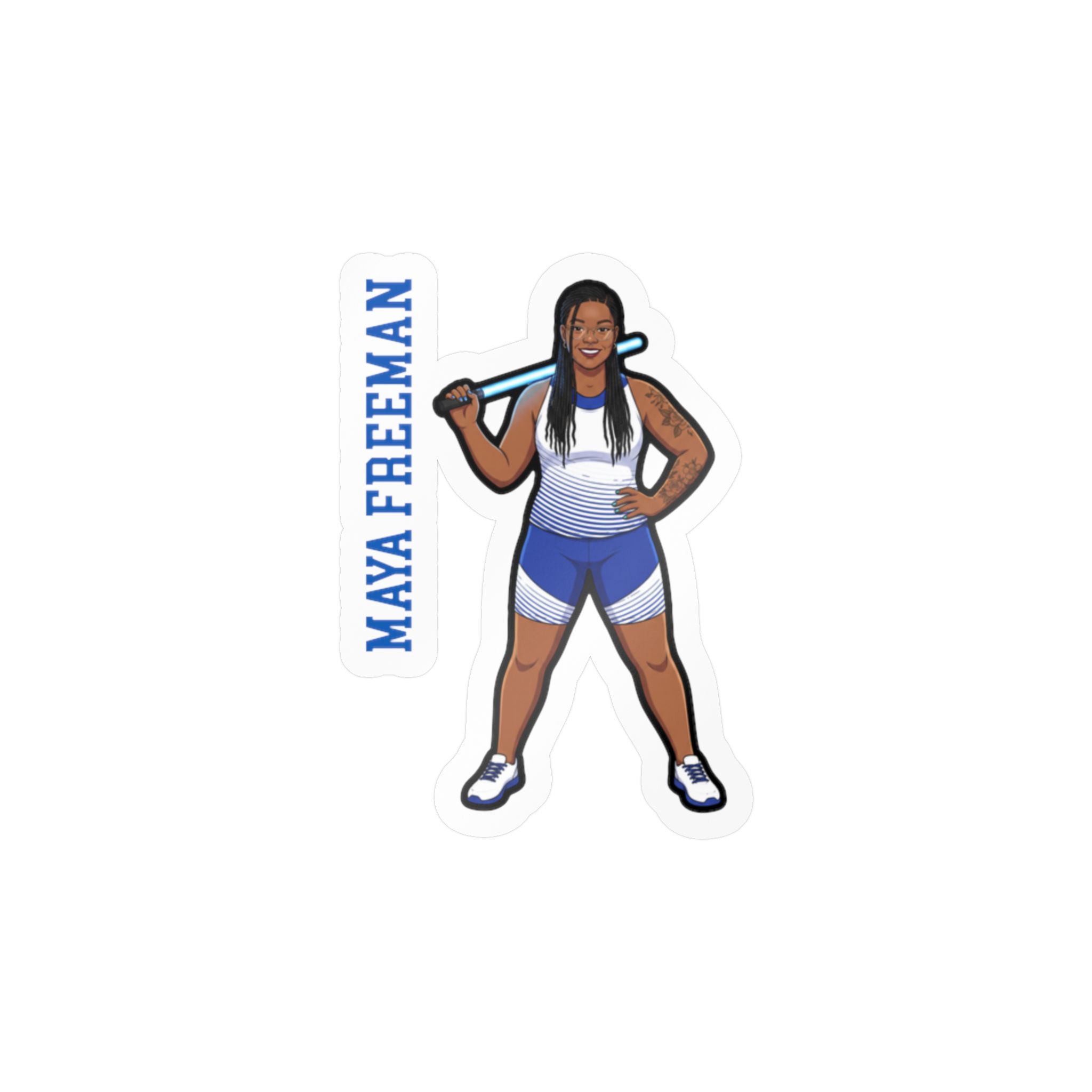 Vinyl Sticker — character_name_vertical in Classic