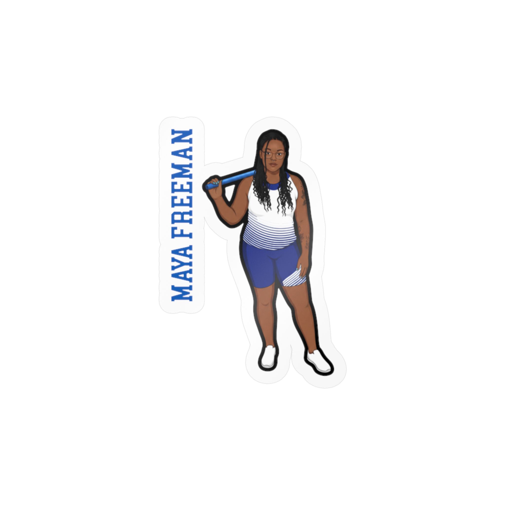 Vinyl Sticker — character_name_vertical in Classic