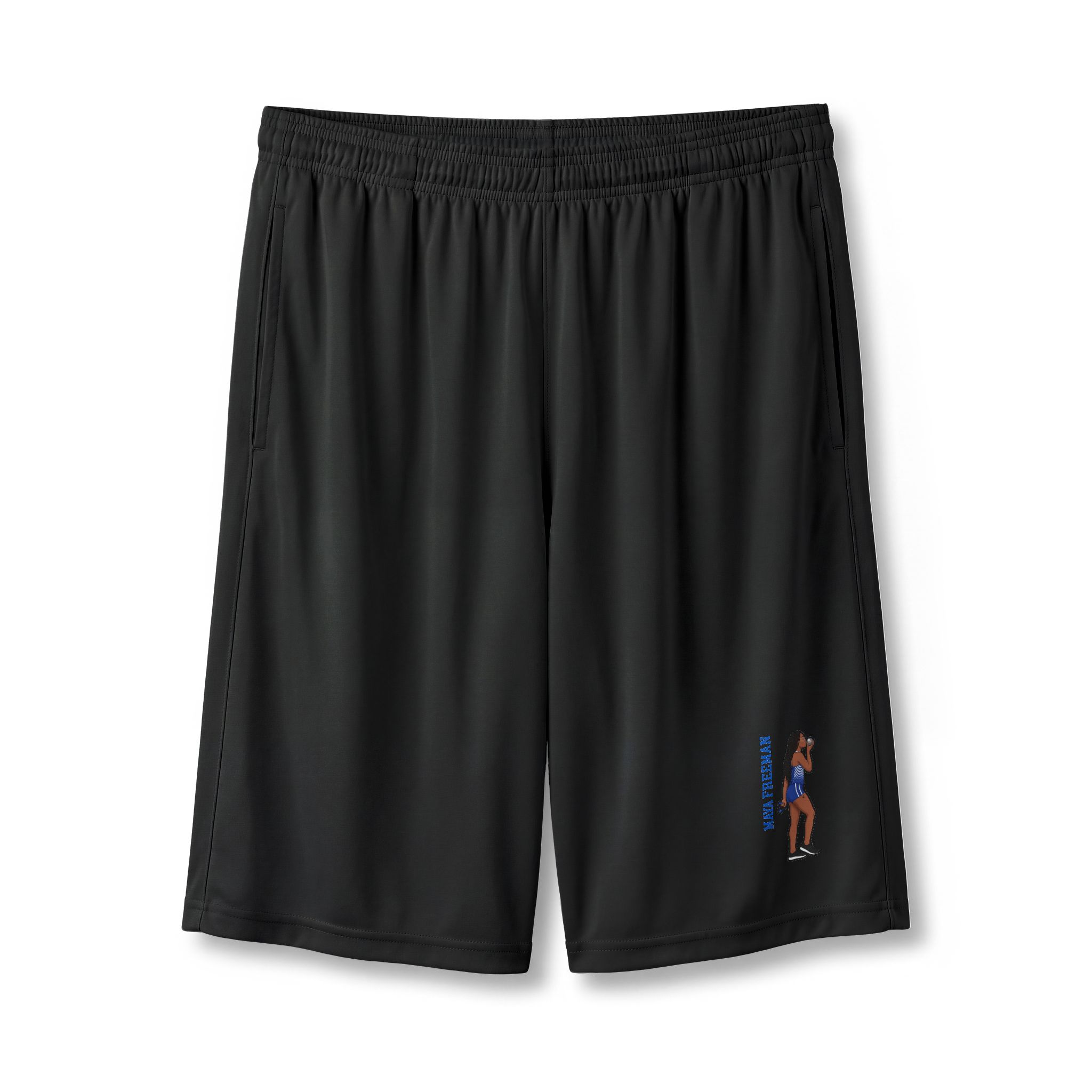 Shorts — character_name_vertical in Black