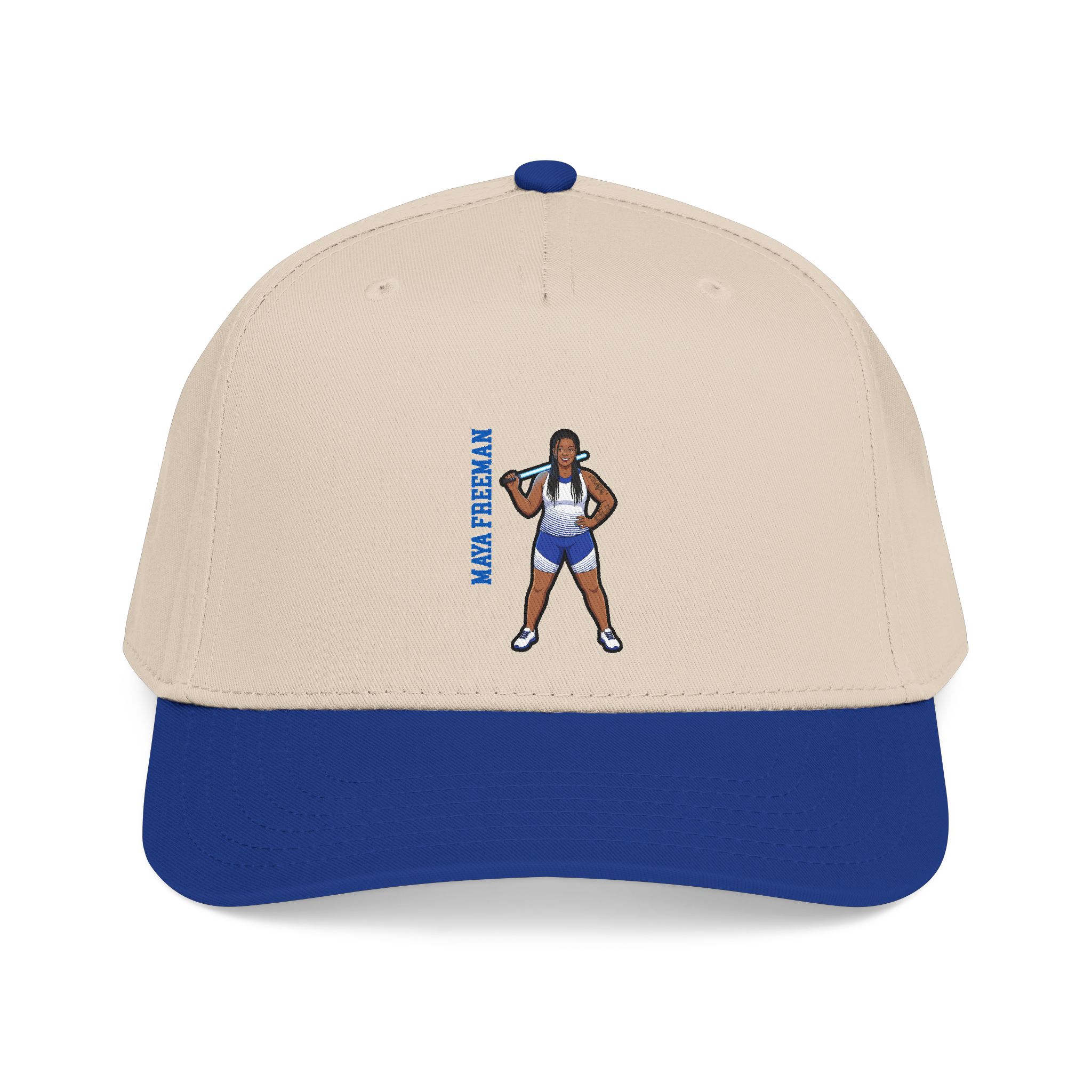 Baseball Cap — character_name_vertical in Royal / Natural