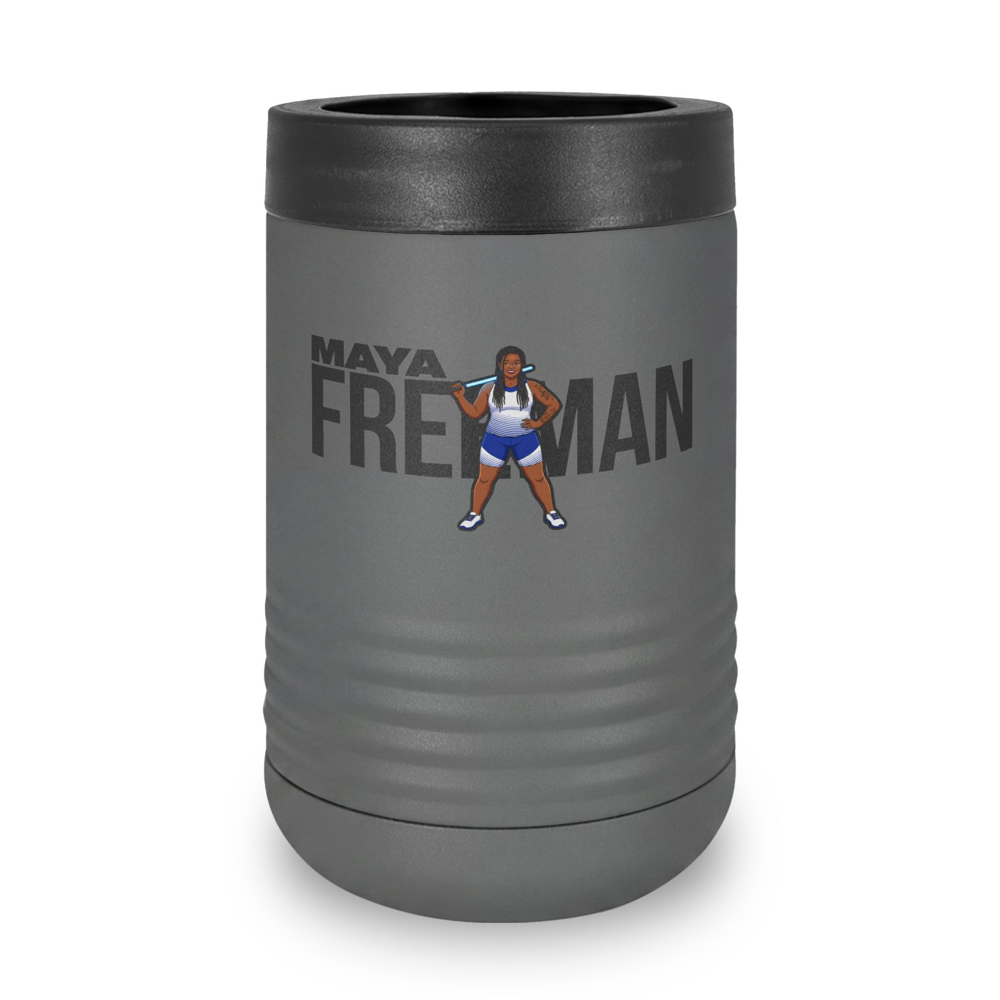 Stainless Can Cooler — character_player_name in Grey