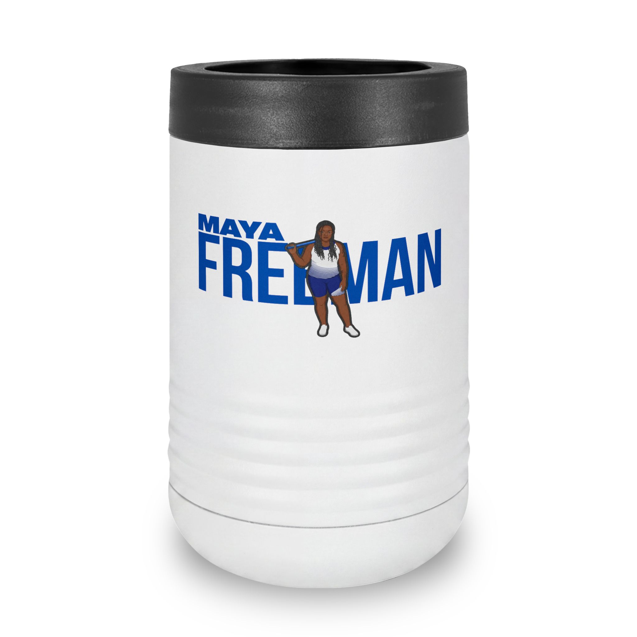 Stainless Can Cooler — character_player_name in White