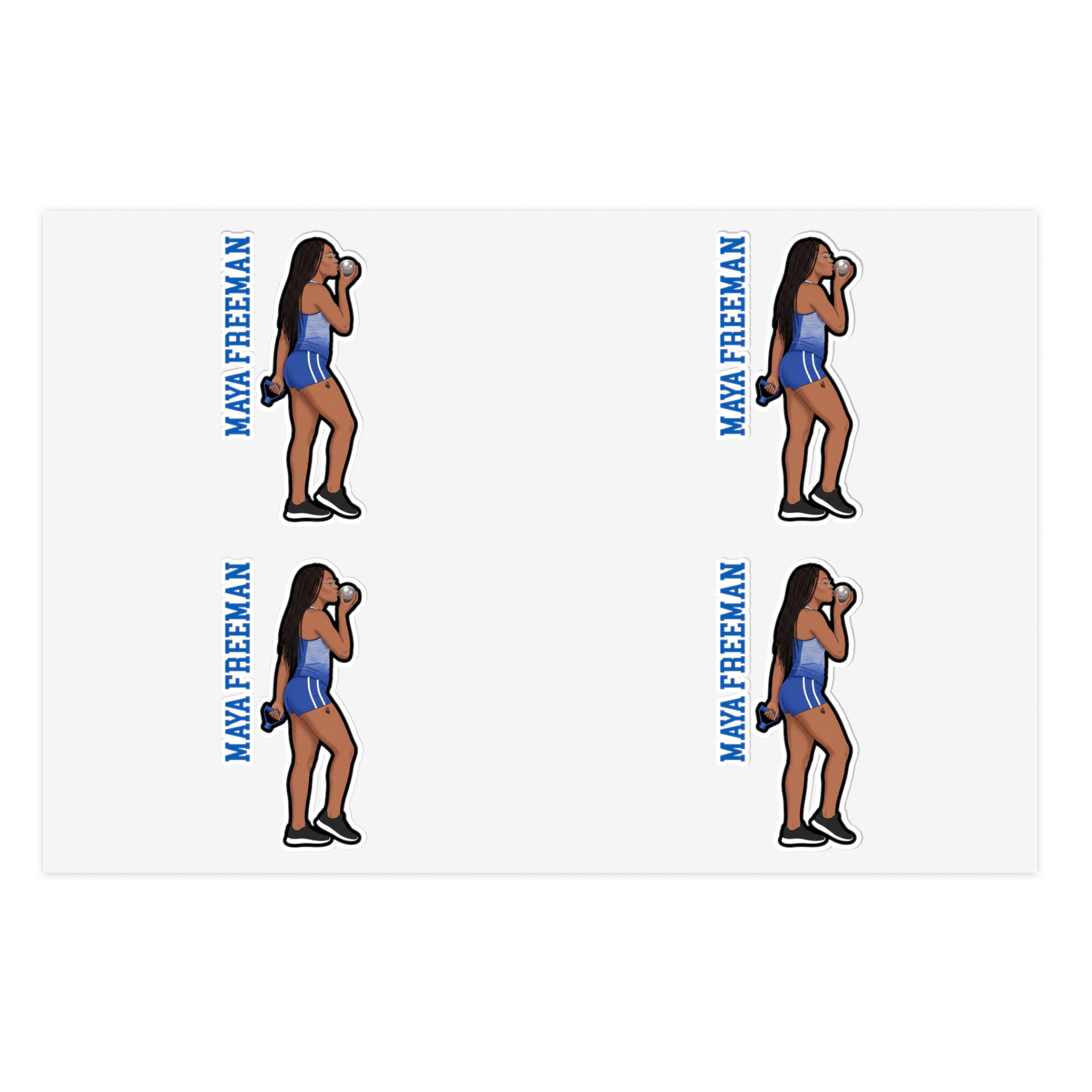 Sticker Sheet — character_name_vertical in Classic