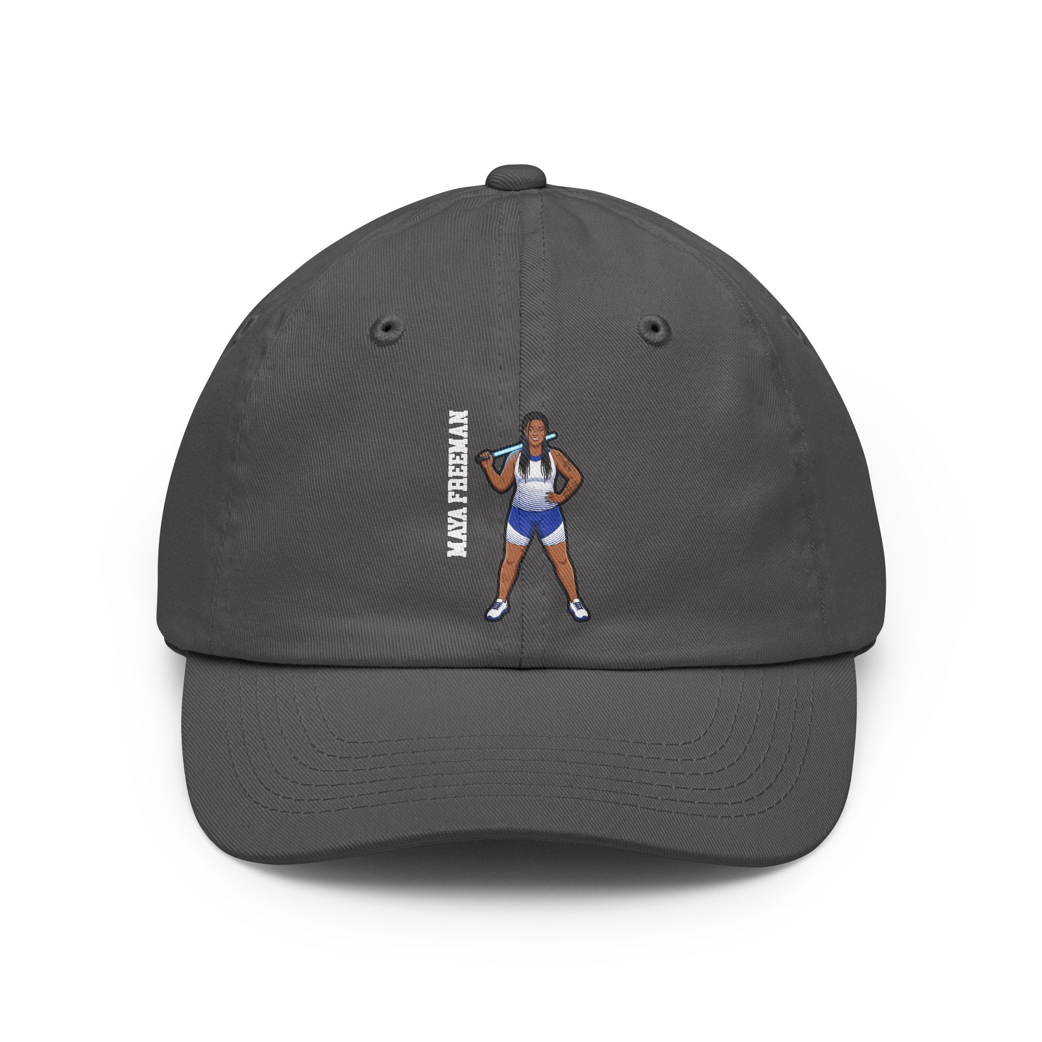 Classic Cap — character_name_vertical in Grey
