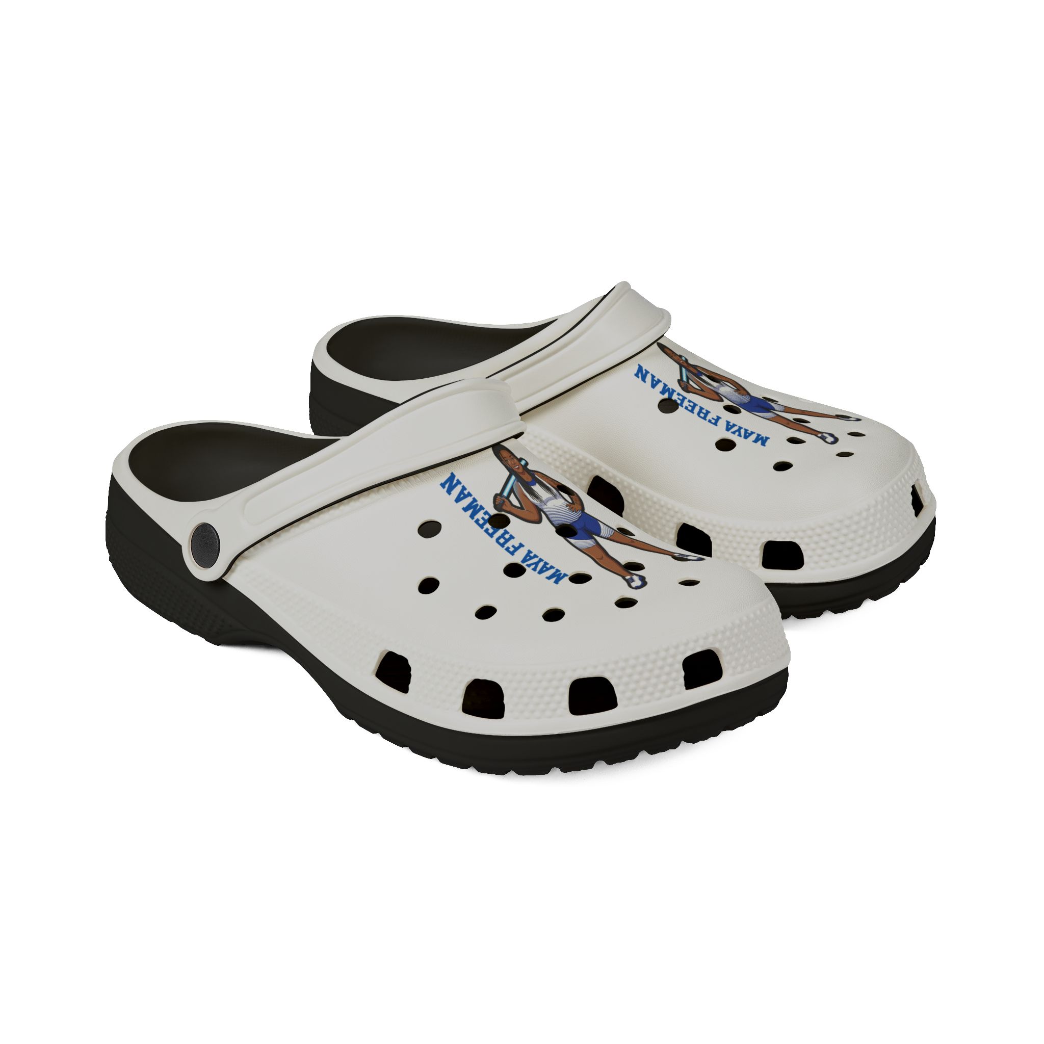 Rubber Clogs — character_name_vertical in Black