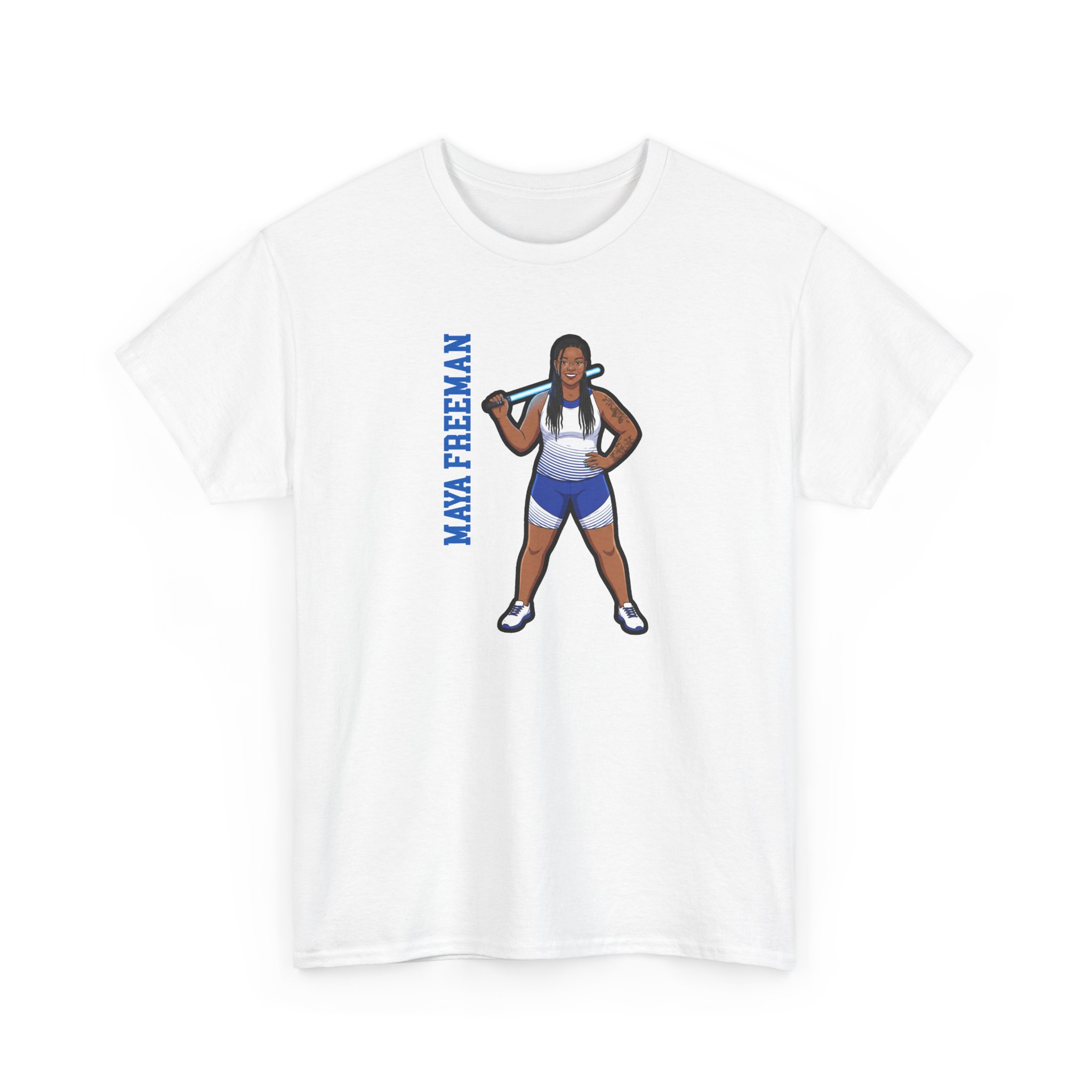 Tee — character_name_vertical in White