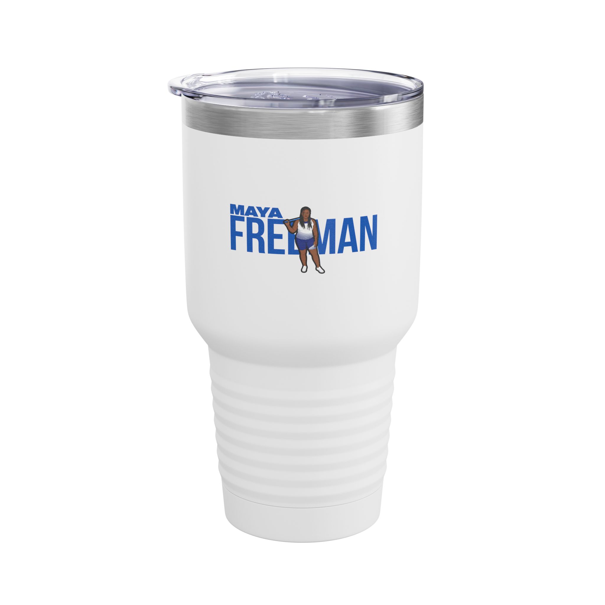 30oz Tumbler — character_player_name in White