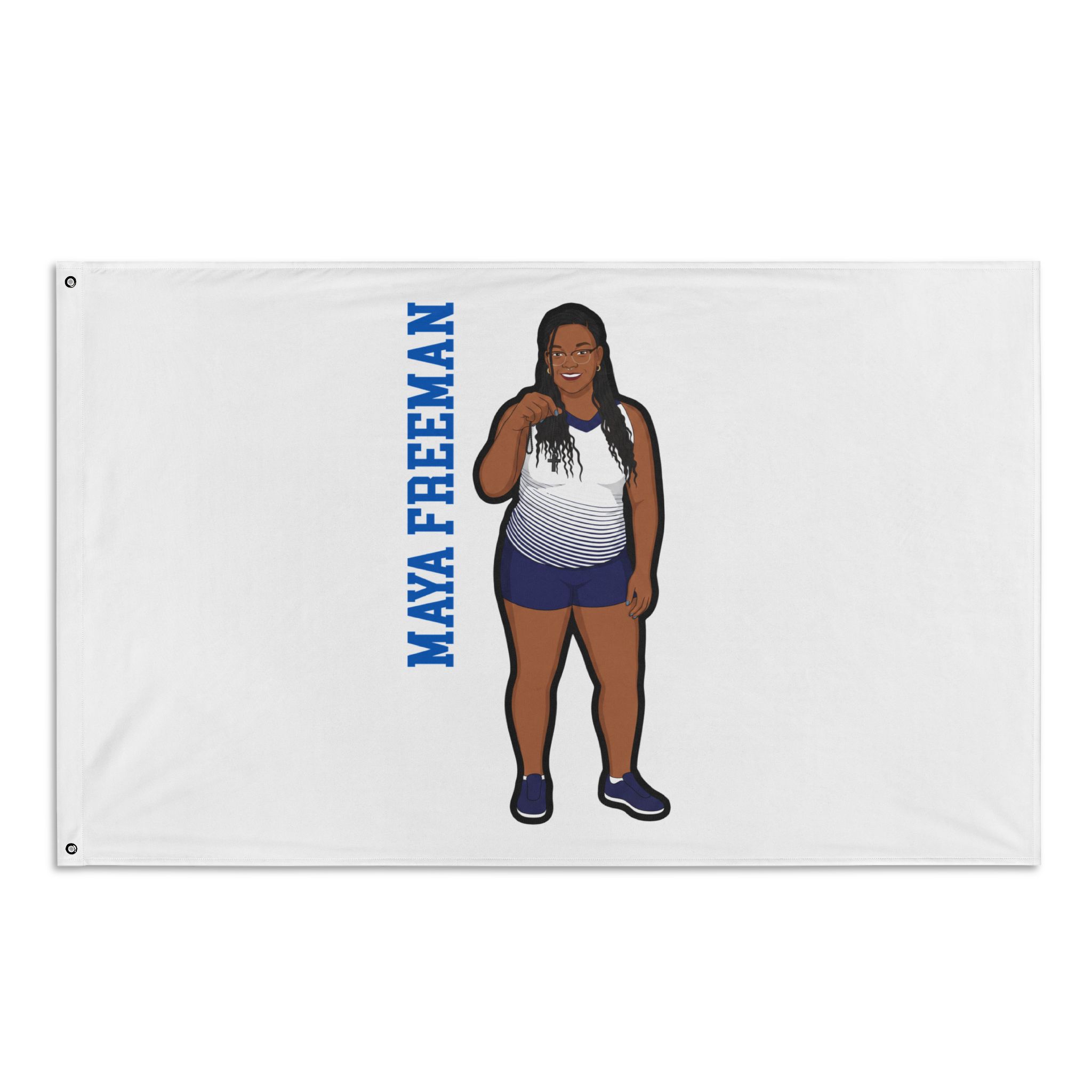 Flag (35 × 56 in) — character_name_vertical in Classic