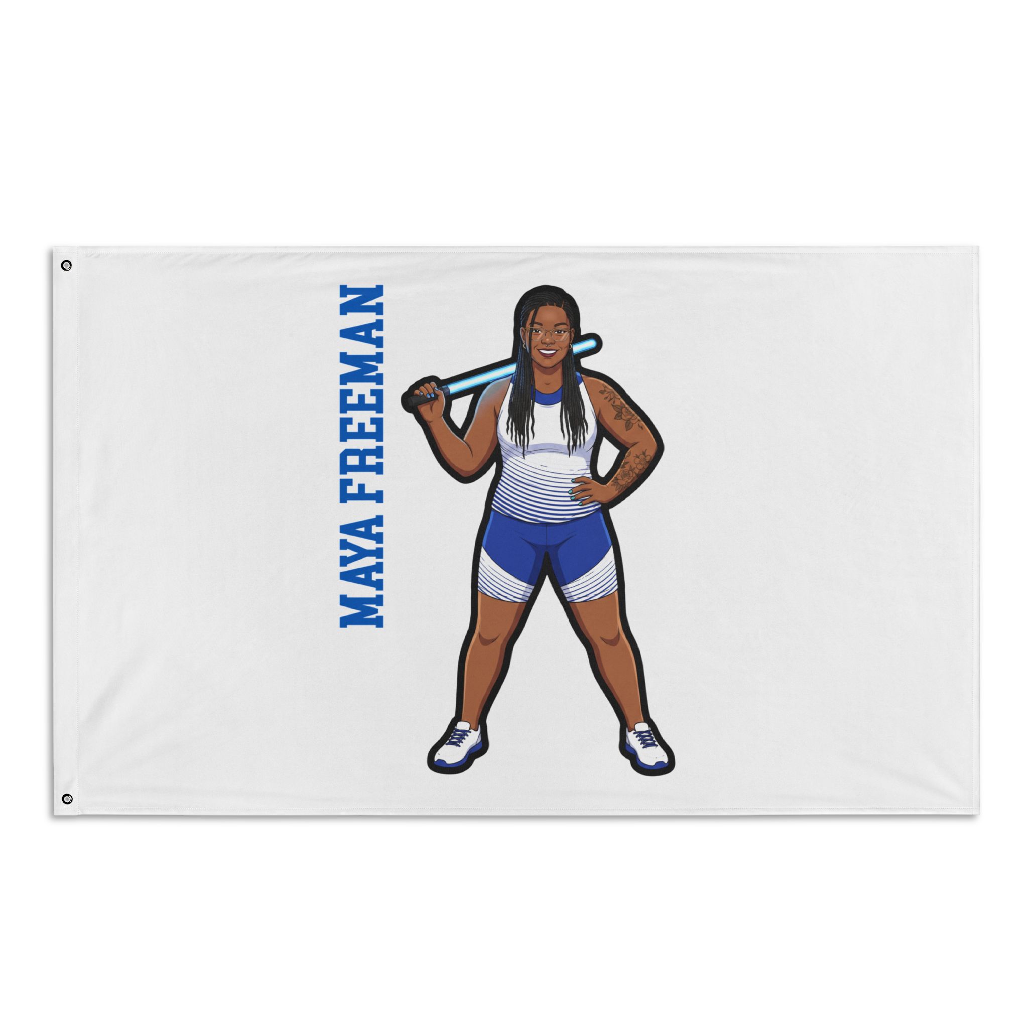 Flag (35 × 56 in) — character_name_vertical in Classic