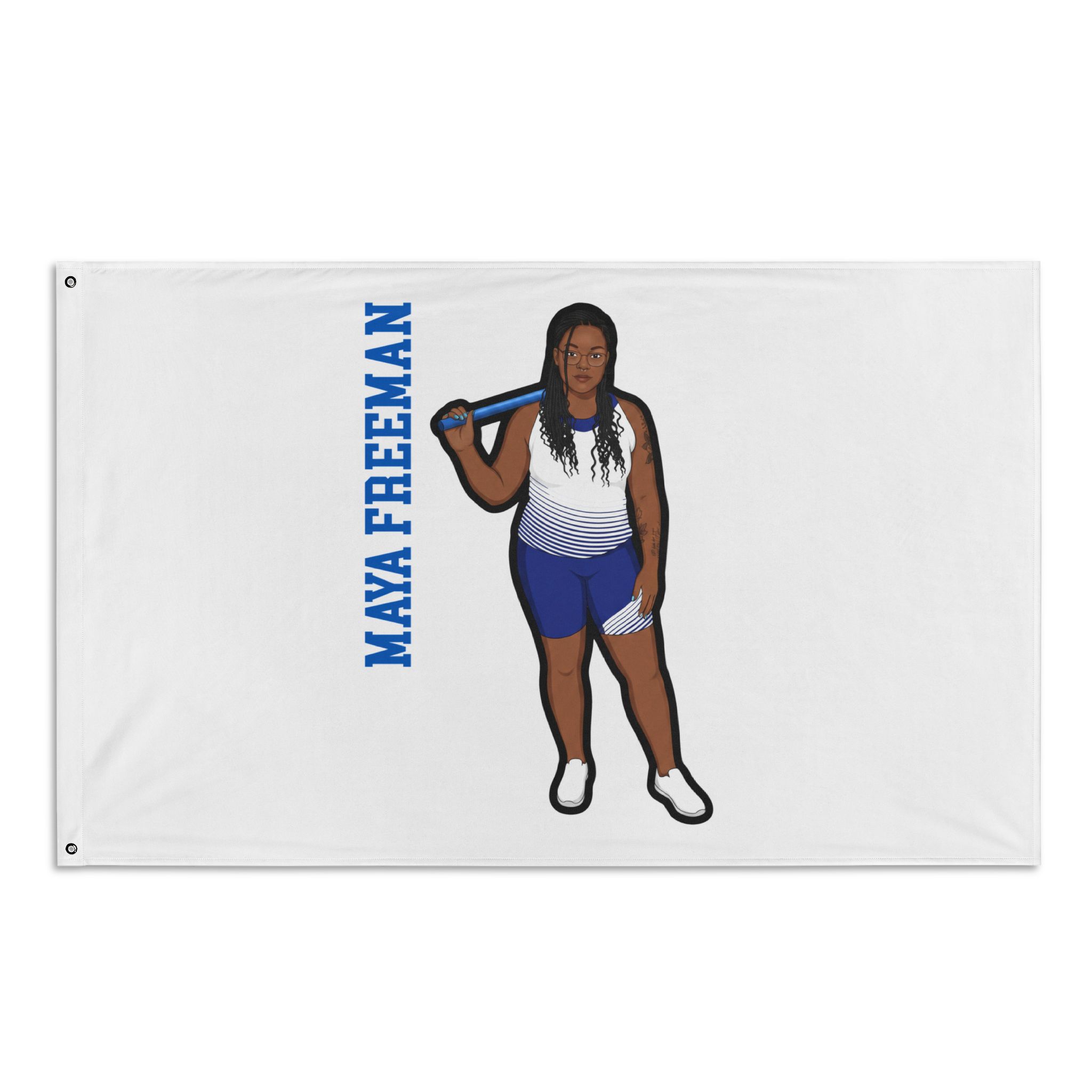 Flag (35 × 56 in) — character_name_vertical in Classic